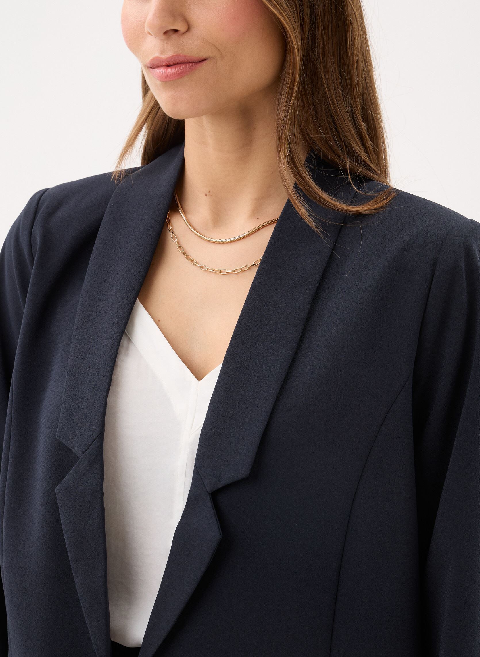 Blazer Ladies Woven Blazer T1002EP dames blauw Molly Bracken Blazer Ladies Woven Blazer T1002EP dames blauw NAVY BLUE