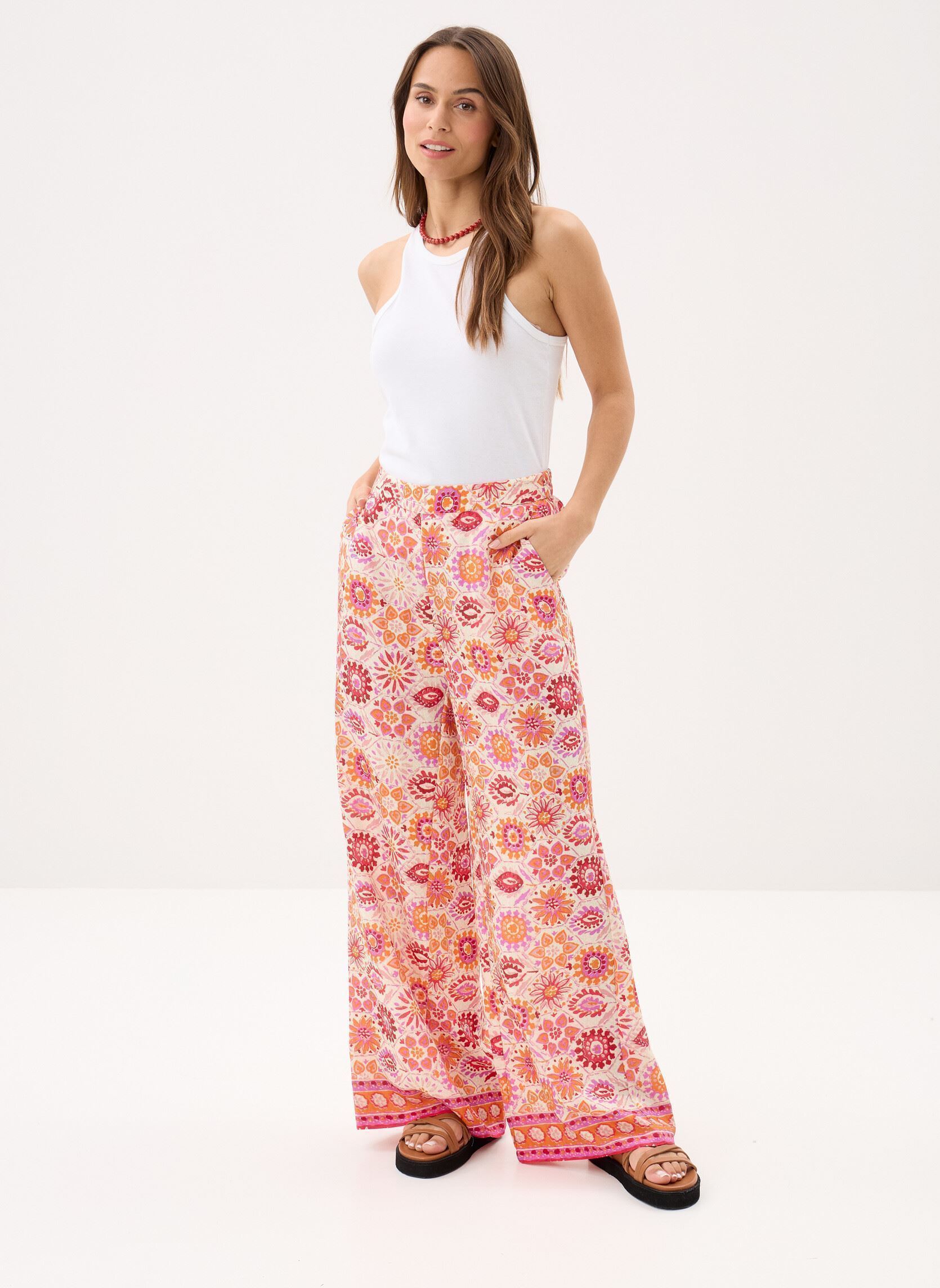 Weite Hosen Ladies Woven Pants T2153EE damen orange Molly Bracken Weite Hosen Ladies Woven Pants T2153EE damen orange ORANGE MELISSA