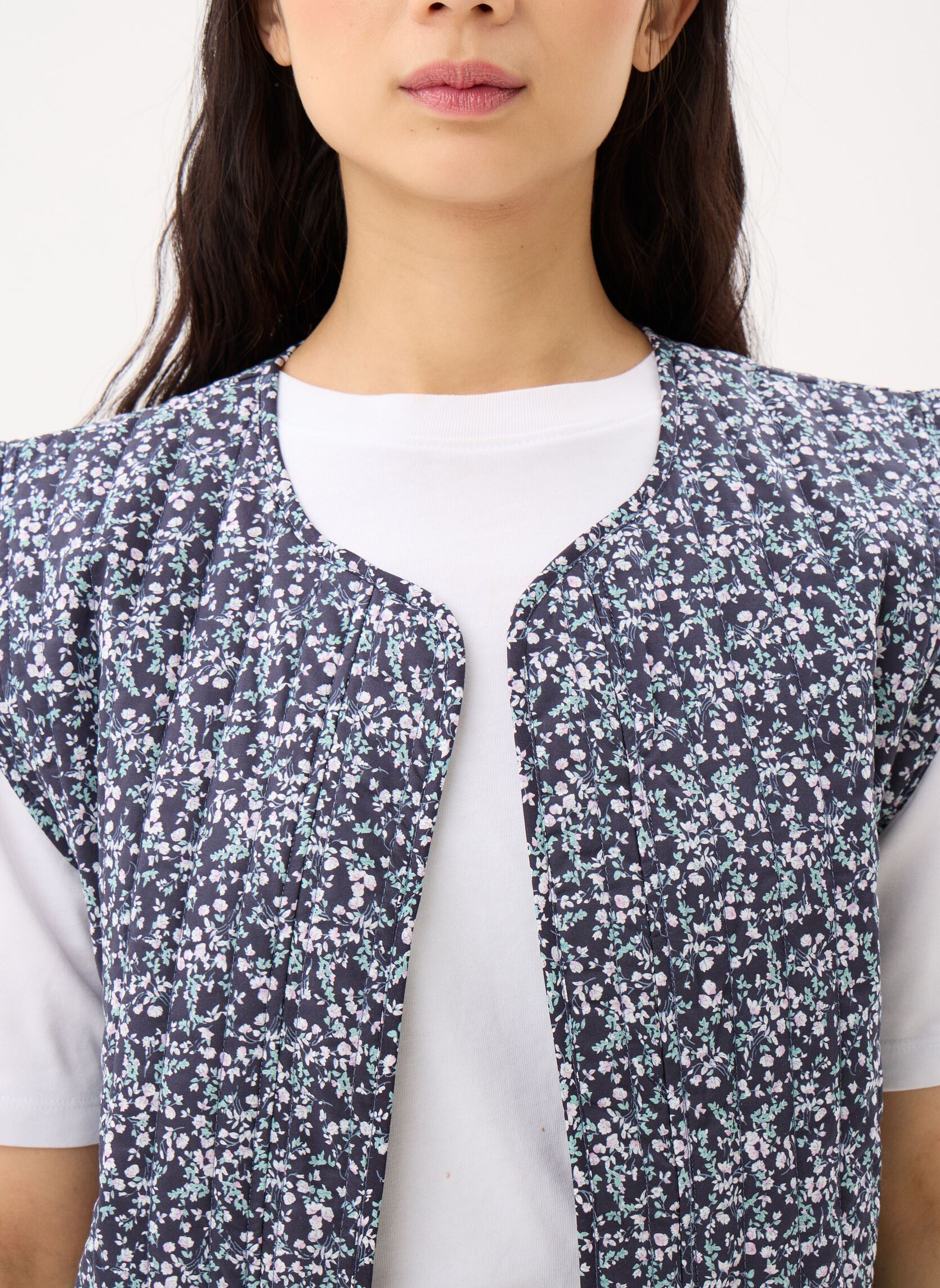Bodywarmer Ladies Woven Sleeveless Jacket T2171EP dames blauw Molly Bracken Bodywarmer Ladies Woven Sleeveless Jacket T2171EP dames blauw NAVY DAISY
