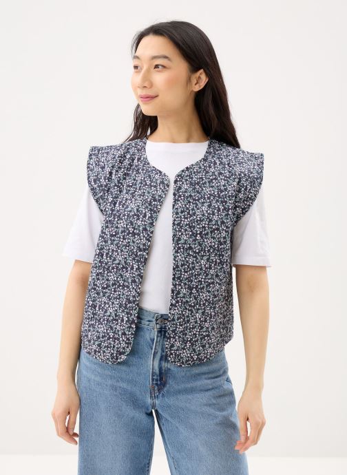 Molly Bracken Vestes sans manches Ladies Woven Sleeveless Jacket T2171EP femme bleu