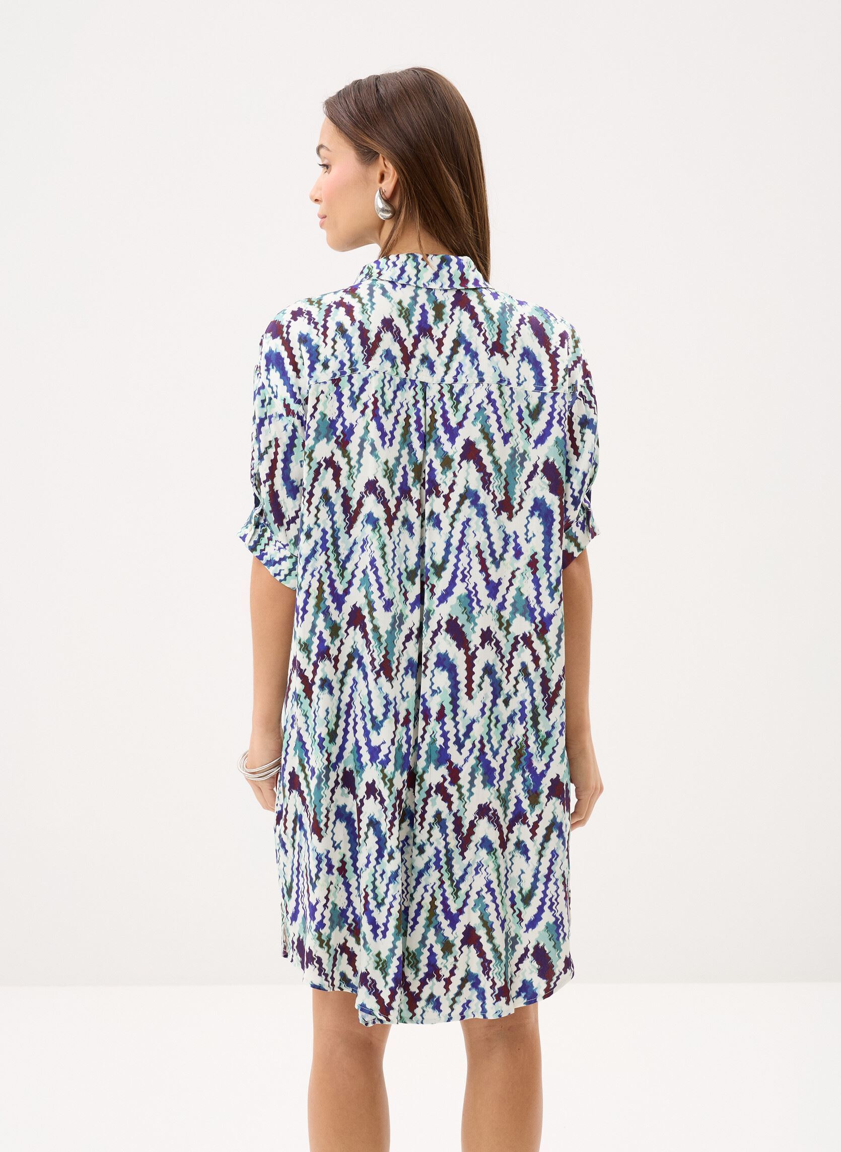 Jurken Ladies Woven Dress T2189EP dames blauw Molly Bracken Jurken Ladies Woven Dress T2189EP dames blauw BLUE CAMILLE