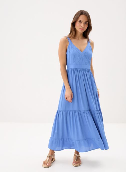 Molly Bracken Robes longues Ladies Woven Dress T2204BEP femme bleu