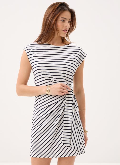 Molly Bracken Kleider Ladies Knitted Dress T2218EP damen weiß