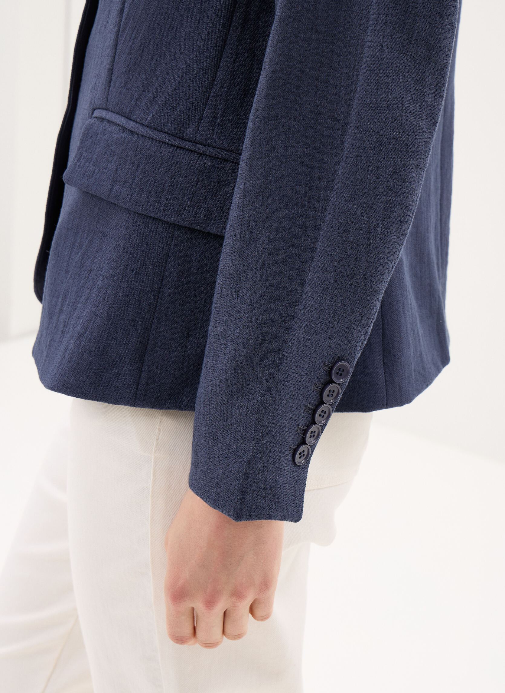 Blazer Ladies Woven Blazer T2232EP dames blauw Molly Bracken Blazer Ladies Woven Blazer T2232EP dames blauw NAVY BLUE