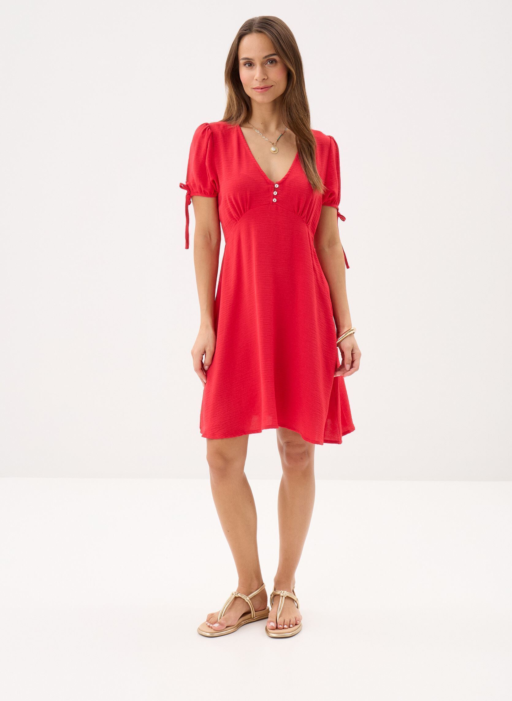 Kleider Ladies Woven Dress T2235EE damen rot Molly Bracken Kleider Ladies Woven Dress T2235EE damen rot RED