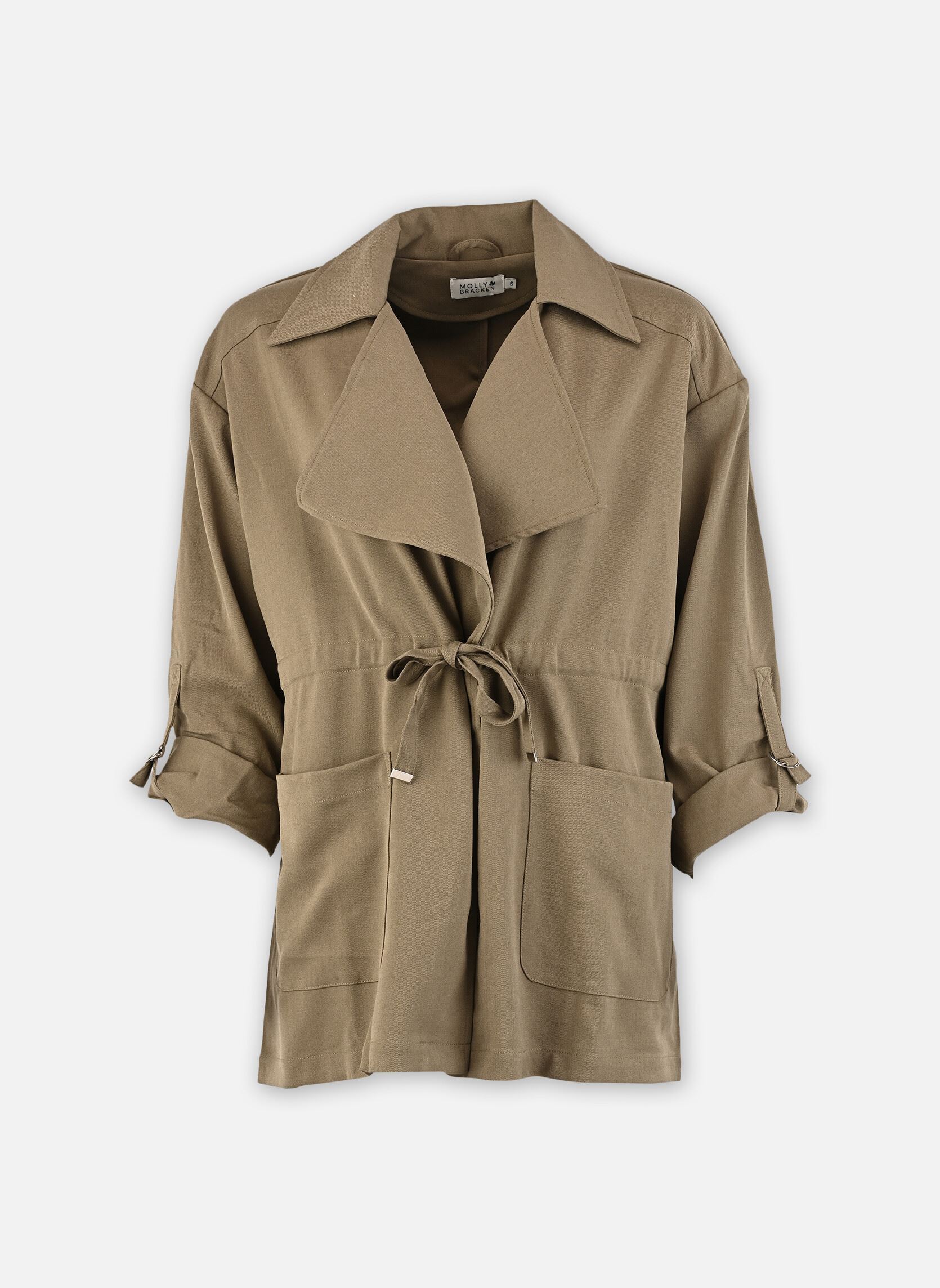 Trenchcoats Ladies Woven Jacket T2239EP dames groen Molly Bracken Trenchcoats Ladies Woven Jacket T2239EP dames groen KHAKI