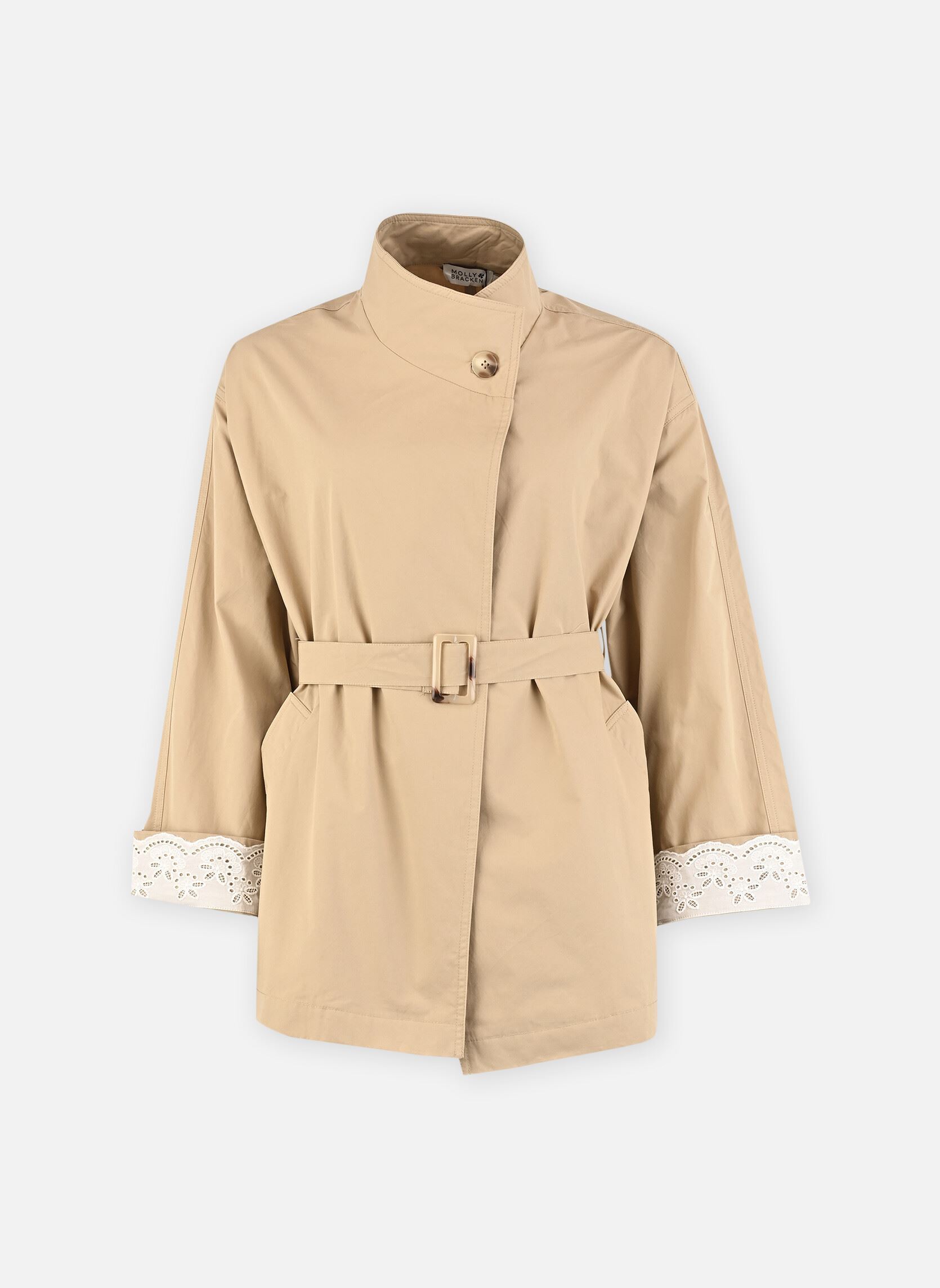 Trenchcoats Ladies Woven Jacket T2252EP damen beige Molly Bracken Trenchcoats Ladies Woven Jacket T2252EP damen beige BEIGE