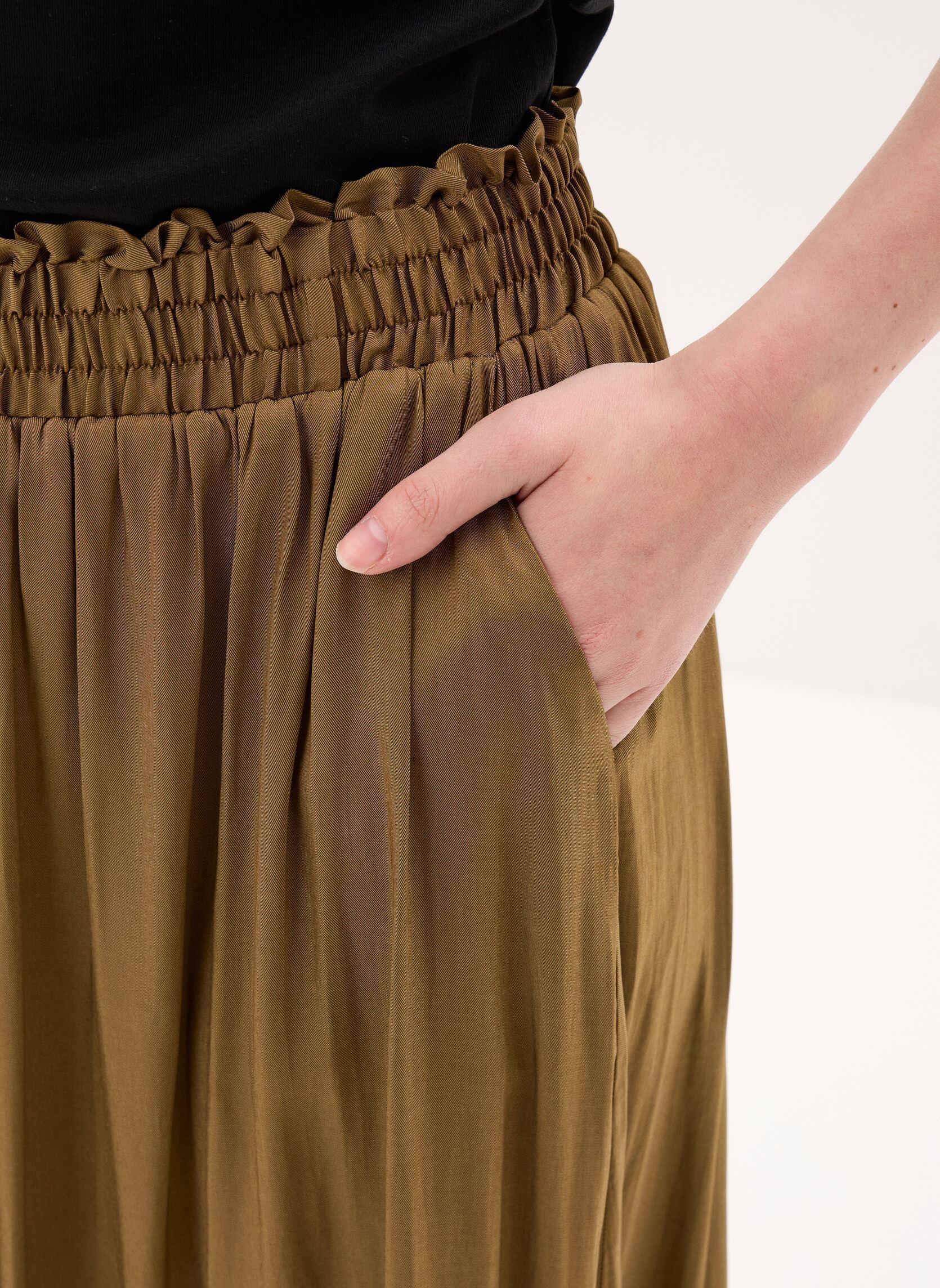 Weite Hosen Ladies Woven Pants TF113EP damen grün Molly Bracken Weite Hosen Ladies Woven Pants TF113EP damen grün KHAKI