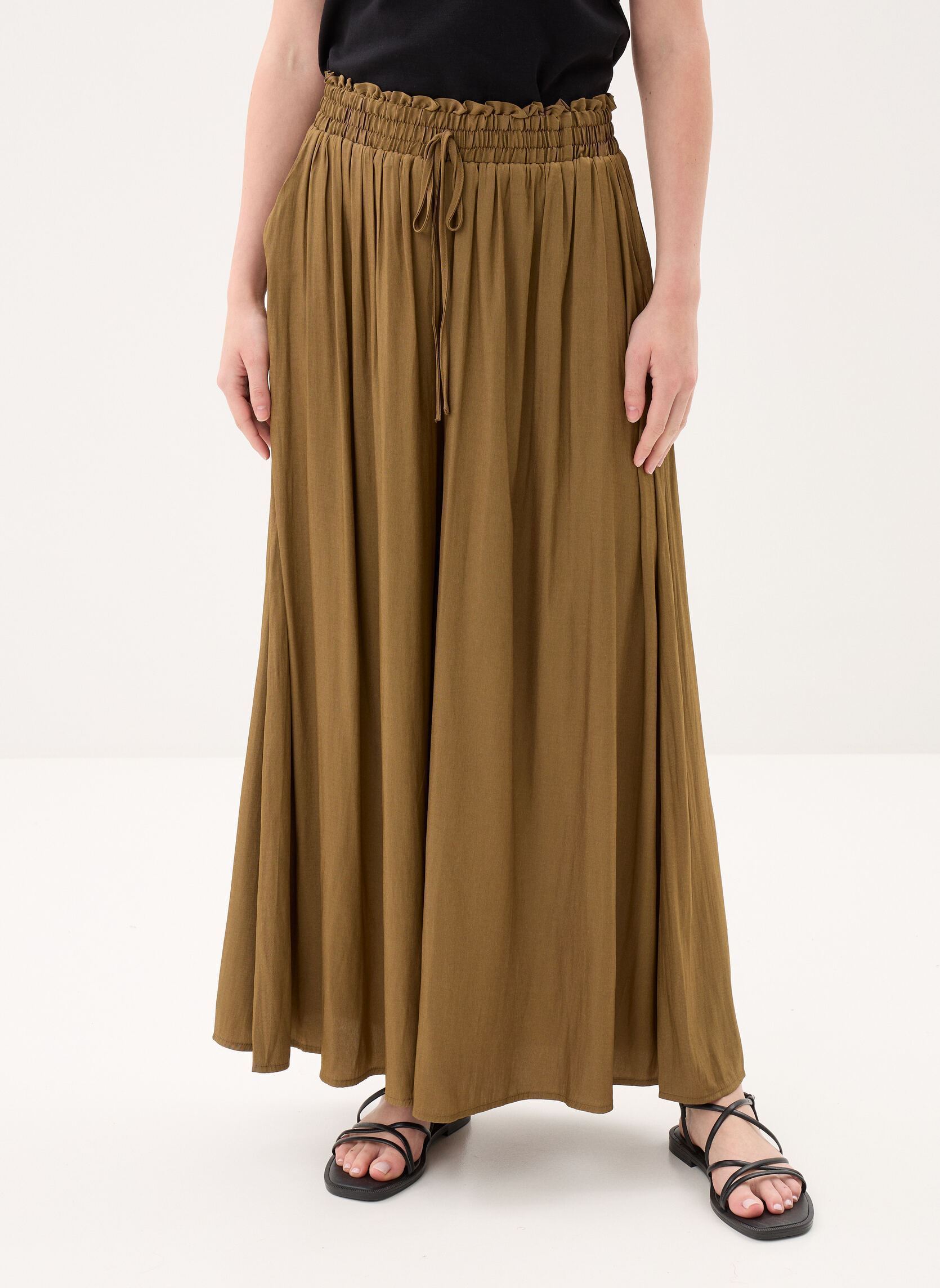 Weite Hosen Ladies Woven Pants TF113EP damen grün Molly Bracken Weite Hosen Ladies Woven Pants TF113EP damen grün KHAKI