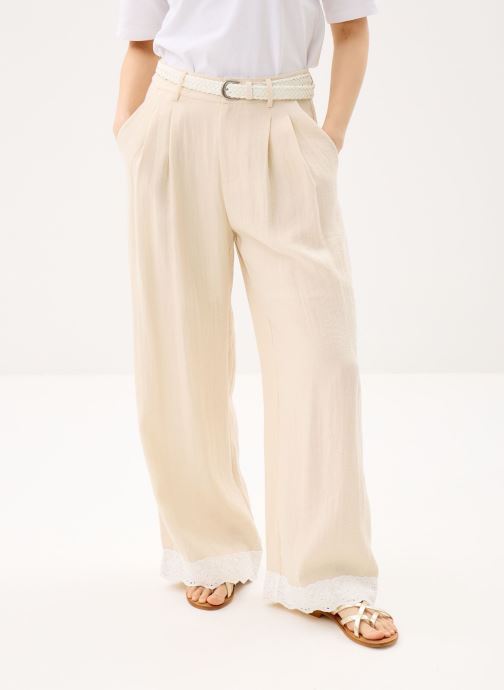 Molly Bracken Weite Hosen Ladies Woven Pants TF140EP damen weiß