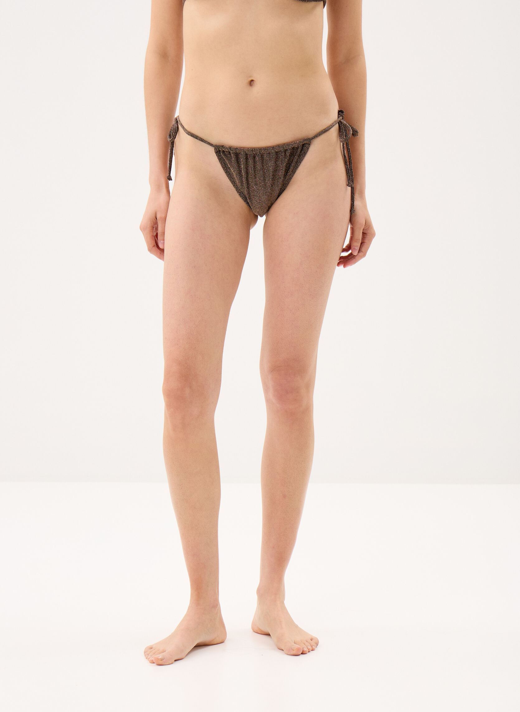Bas de maillot tanga Ladies Swimwear Bottom TMB130EE femme or et bronze Molly Bracken Bas de maillot tanga Ladies Swimwear Bottom TMB130EE femme or et bronze BRONZE