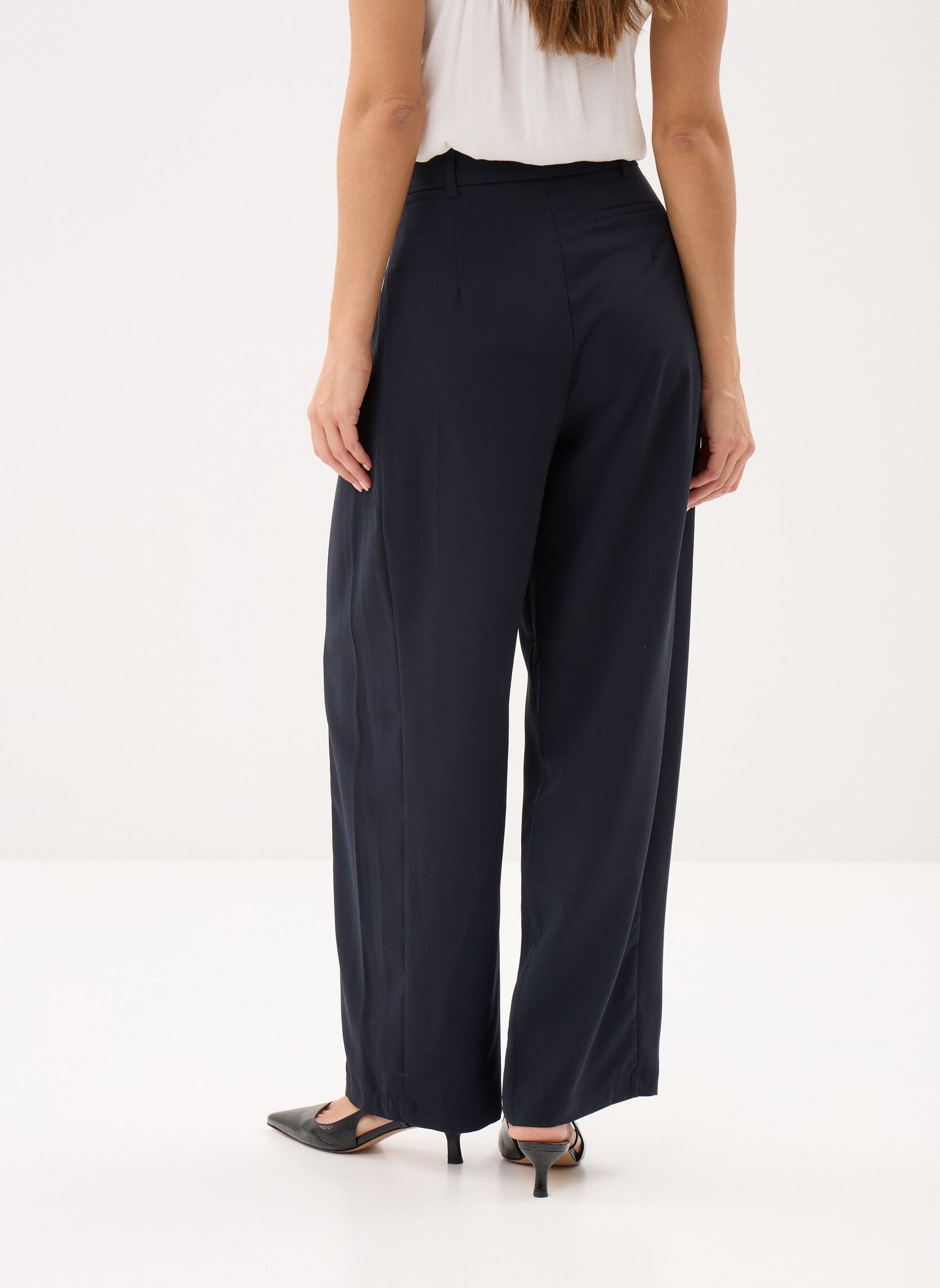 Weite Hosen Ladies Woven Pants TS147AEP damen blau Molly Bracken Weite Hosen Ladies Woven Pants TS147AEP damen blau NAVY BLUE