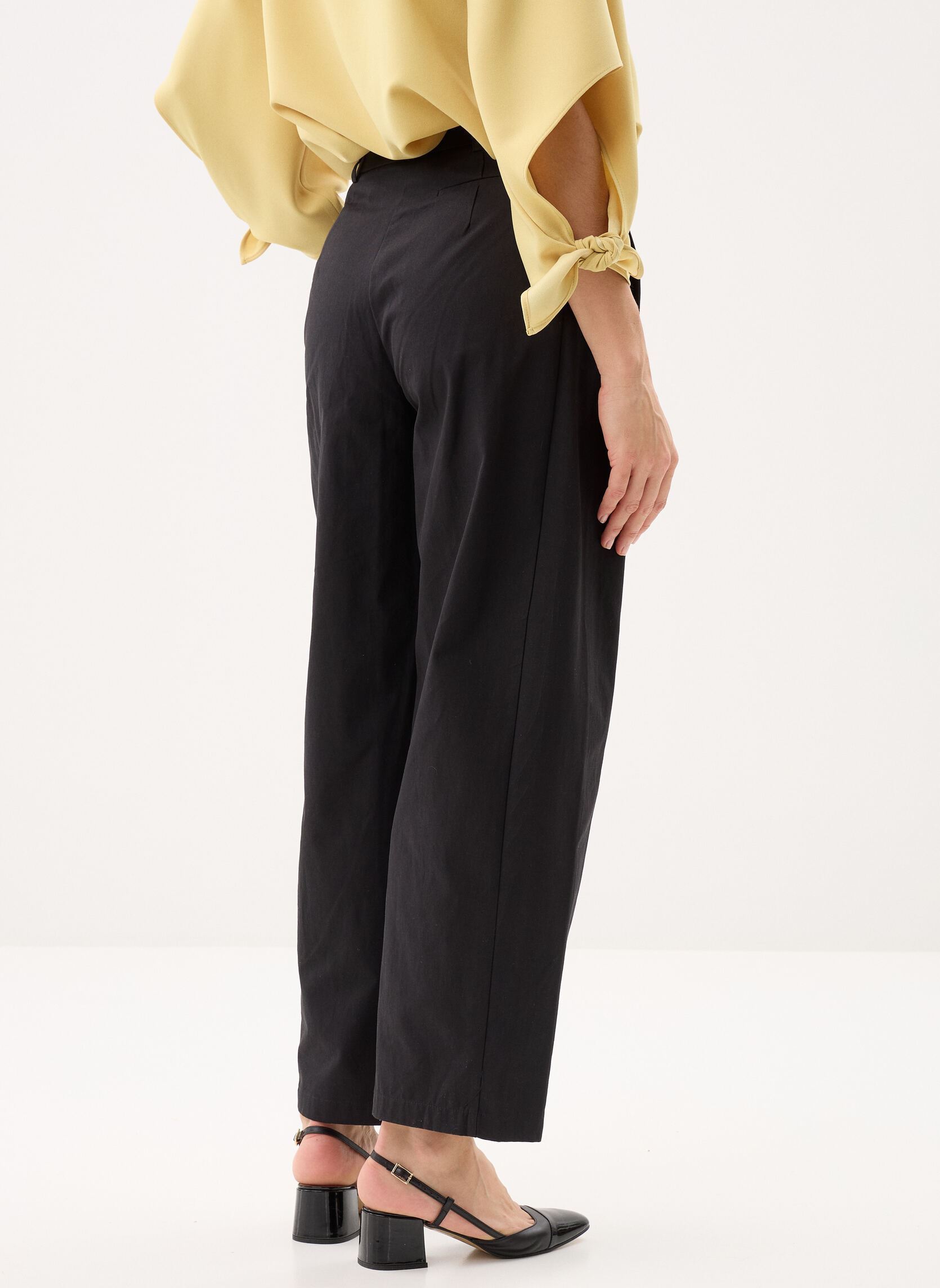 Weite Hosen Ladies Woven Pants TS147BEP damen schwarz Molly Bracken Weite Hosen Ladies Woven Pants TS147BEP damen schwarz BLACK