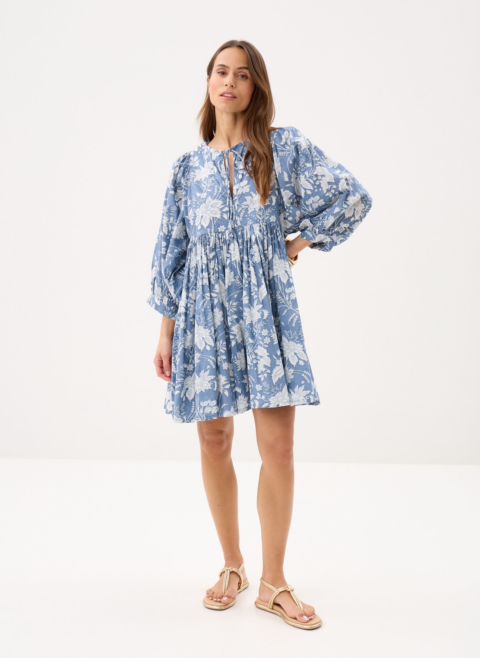 Robes Ladies Woven Dress ZM102EE femme bleu Molly Bracken Robes Ladies Woven Dress ZM102EE femme bleu BLUE DIVIYA