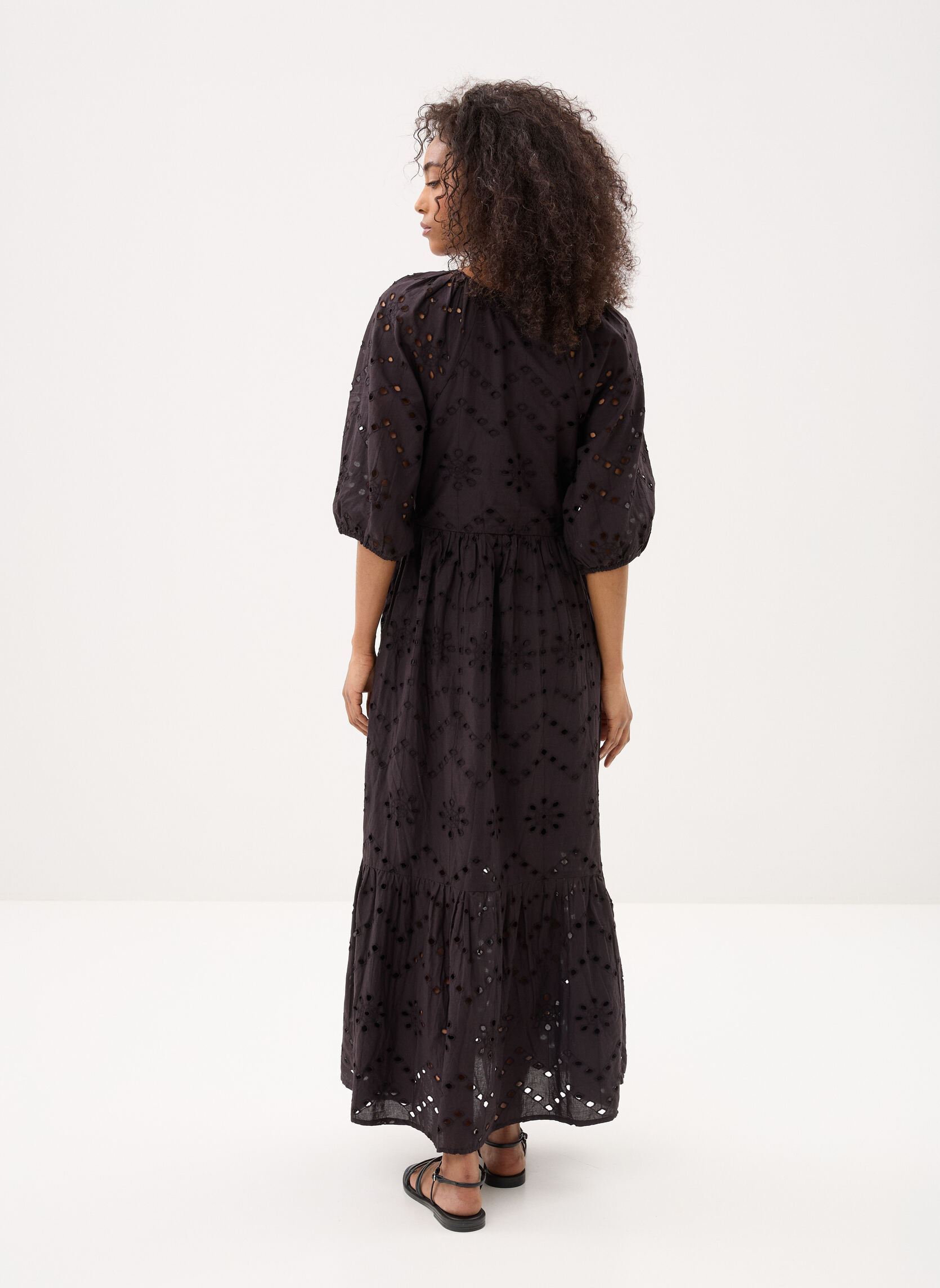 Lange Kleider Ladies Woven Dress ZM103BEE damen schwarz Molly Bracken Lange Kleider Ladies Woven Dress ZM103BEE damen schwarz BLACK