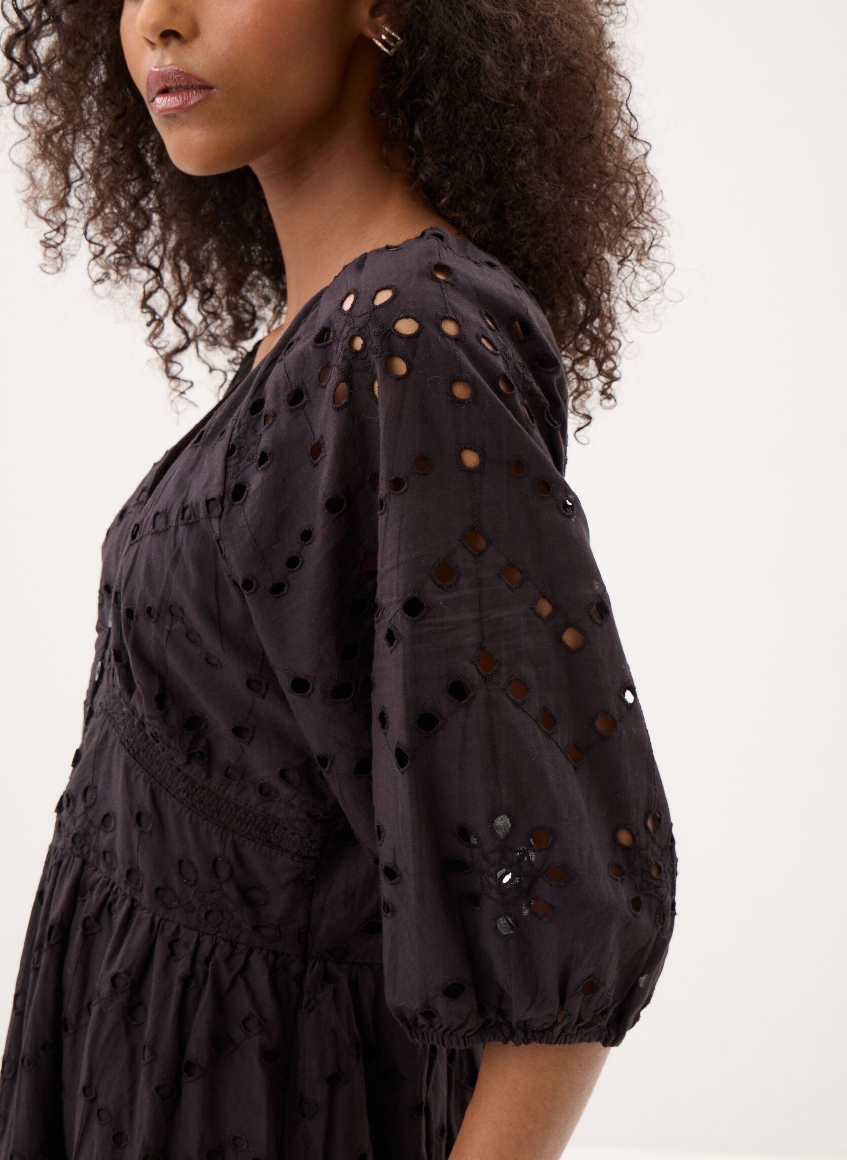 Lange Kleider Ladies Woven Dress ZM103BEE damen schwarz Molly Bracken Lange Kleider Ladies Woven Dress ZM103BEE damen schwarz BLACK
