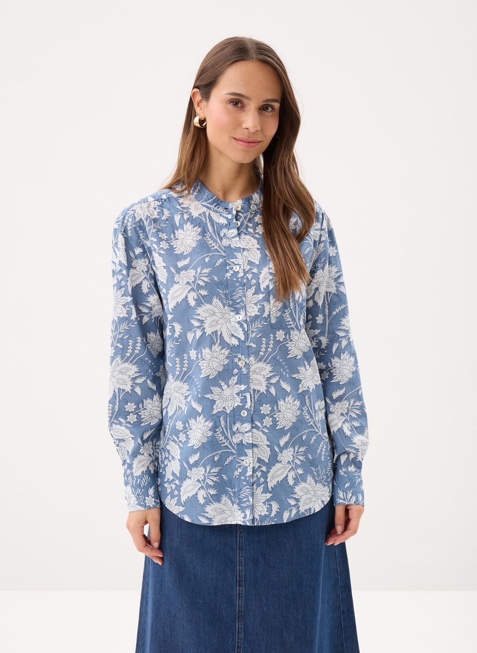 Blouses met lange mouwen Ladies Woven Shirt ZM105EE dames blauw Molly Bracken Blouses met lange mouwen Ladies Woven Shirt ZM105EE dames blauw BLUE DIVIYA