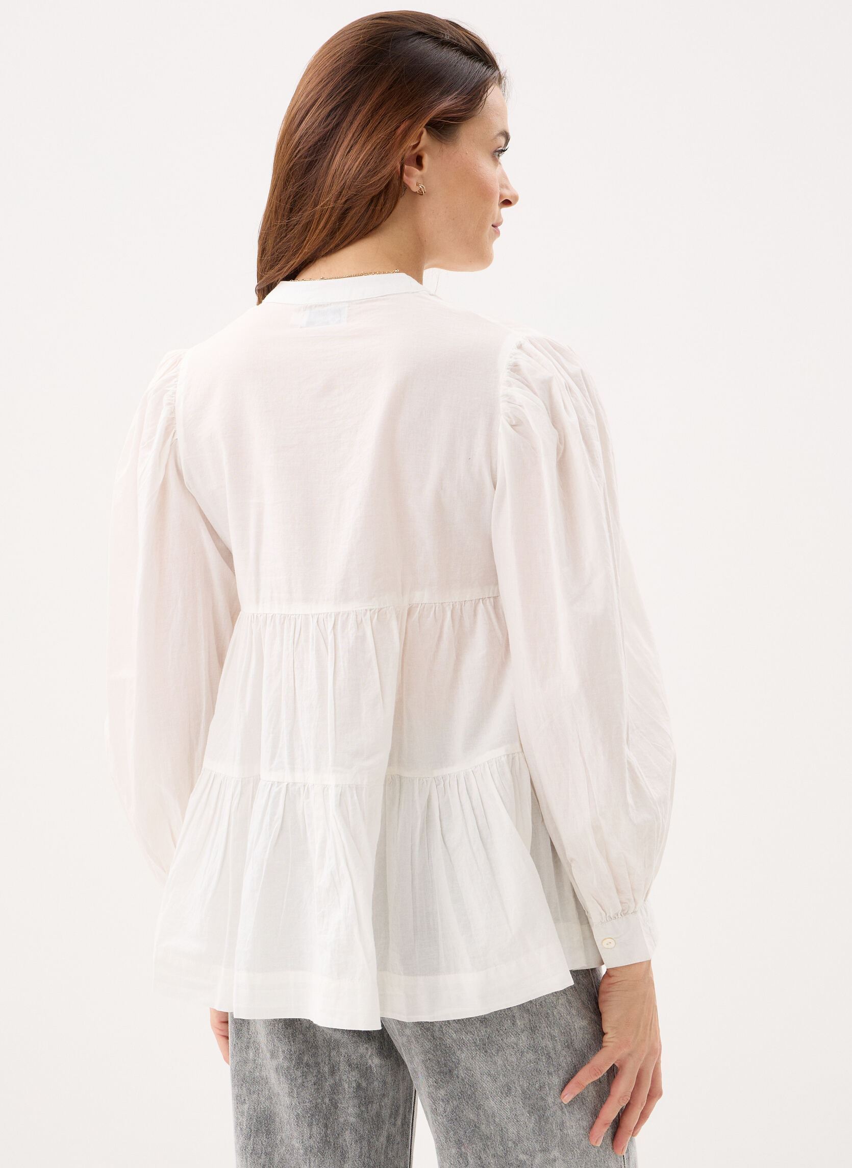 Langarm-Hemden Ladies Woven Shirt ZM120EE damen weiß Molly Bracken Langarm-Hemden Ladies Woven Shirt ZM120EE damen weiß OFFWHITE