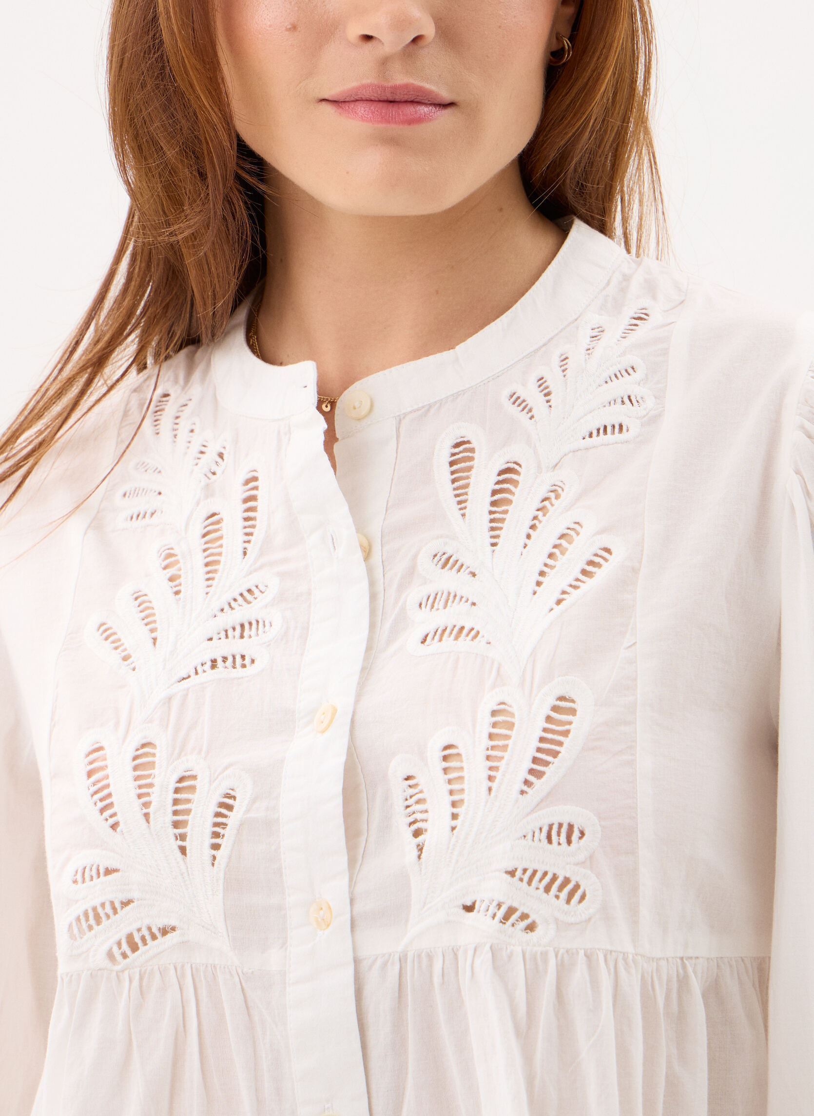 Langarm-Hemden Ladies Woven Shirt ZM120EE damen weiß Molly Bracken Langarm-Hemden Ladies Woven Shirt ZM120EE damen weiß OFFWHITE