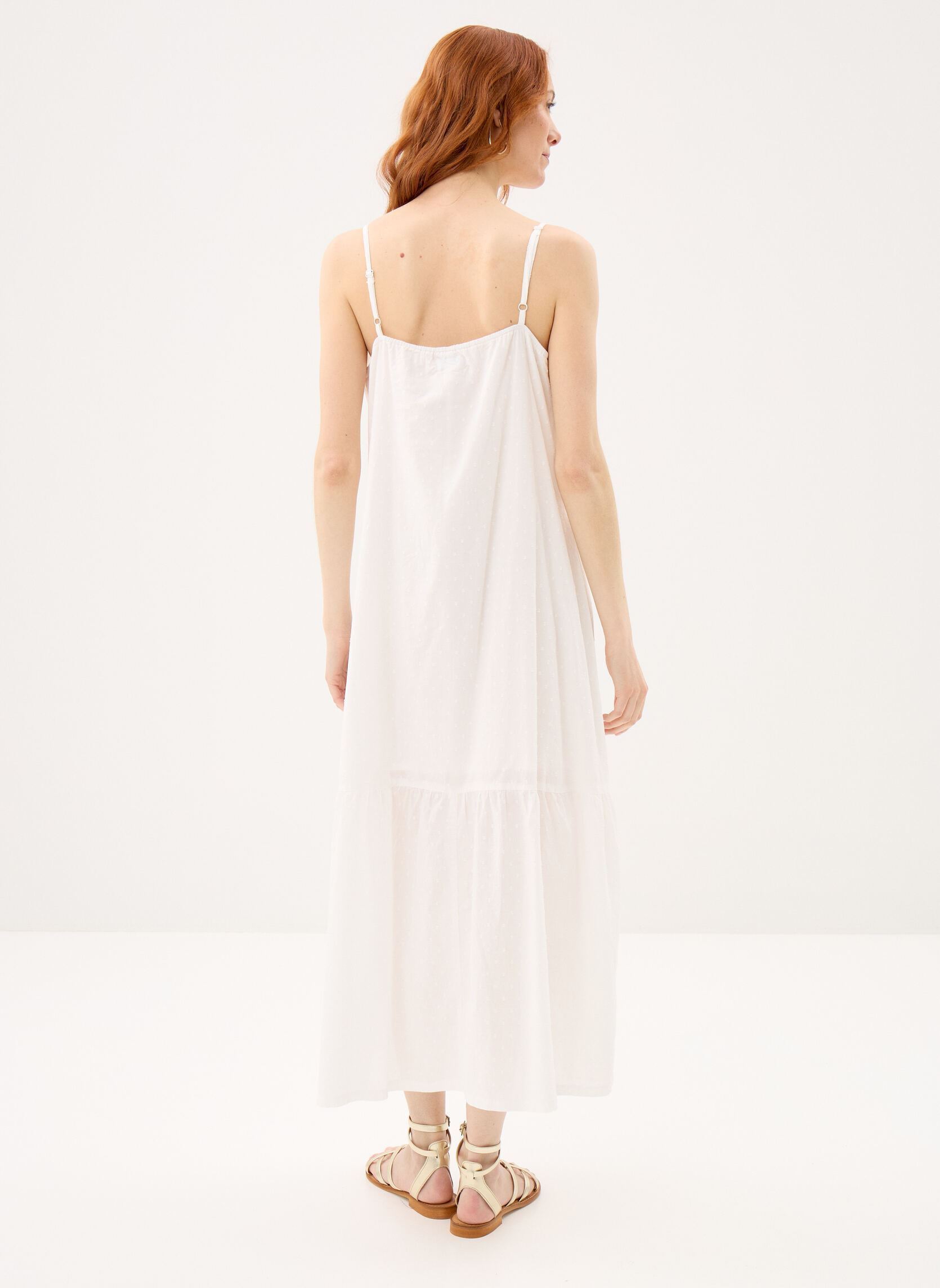 Robes longues Ladies Woven Dress ZP112EE femme blanc Molly Bracken Robes longues Ladies Woven Dress ZP112EE femme blanc WHITE