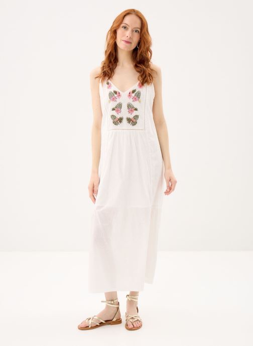Molly Bracken Lange Kleider Ladies Woven Dress ZP112EE damen weiß
