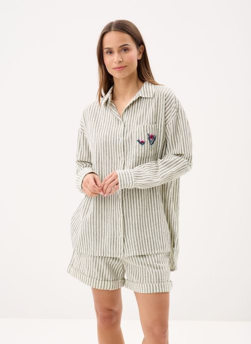 Molly Bracken Lange mouw overhemden Ladies Woven Shirt ZP117EE dames groen