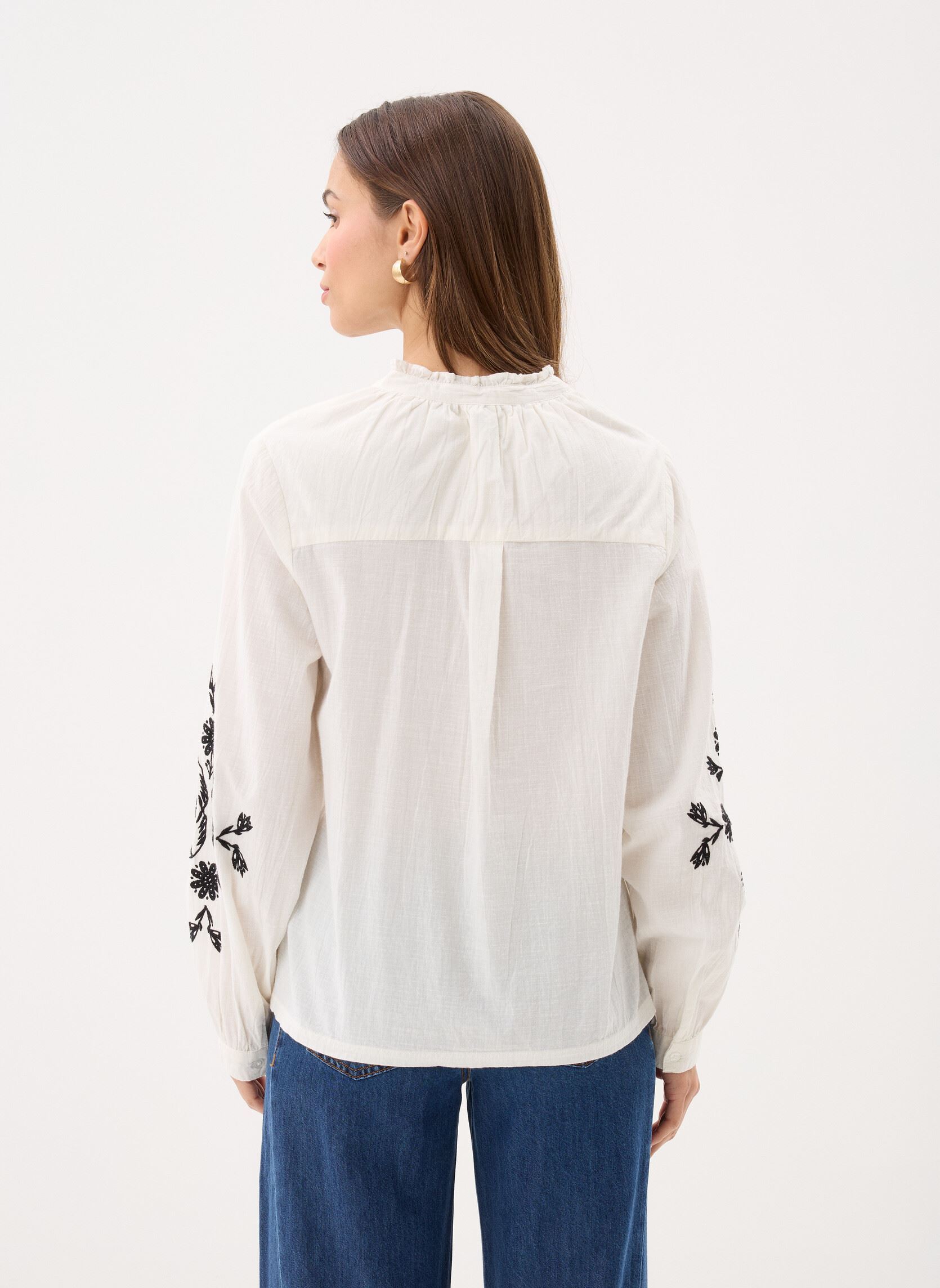 Langarm-Hemden Ladies Woven Shirt ZP135EE damen weiß Molly Bracken Langarm-Hemden Ladies Woven Shirt ZP135EE damen weiß WHITE