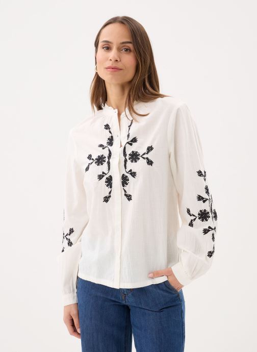 Molly Bracken Langarm-Hemden Ladies Woven Shirt ZP135EE damen weiß