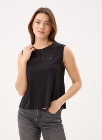 Kurzarm-T-Shirts Ladies Knitted Tee ZT15EE damen schwarz Molly Bracken Kurzarm-T-Shirts Ladies Knitted Tee ZT15EE damen schwarz BLACK