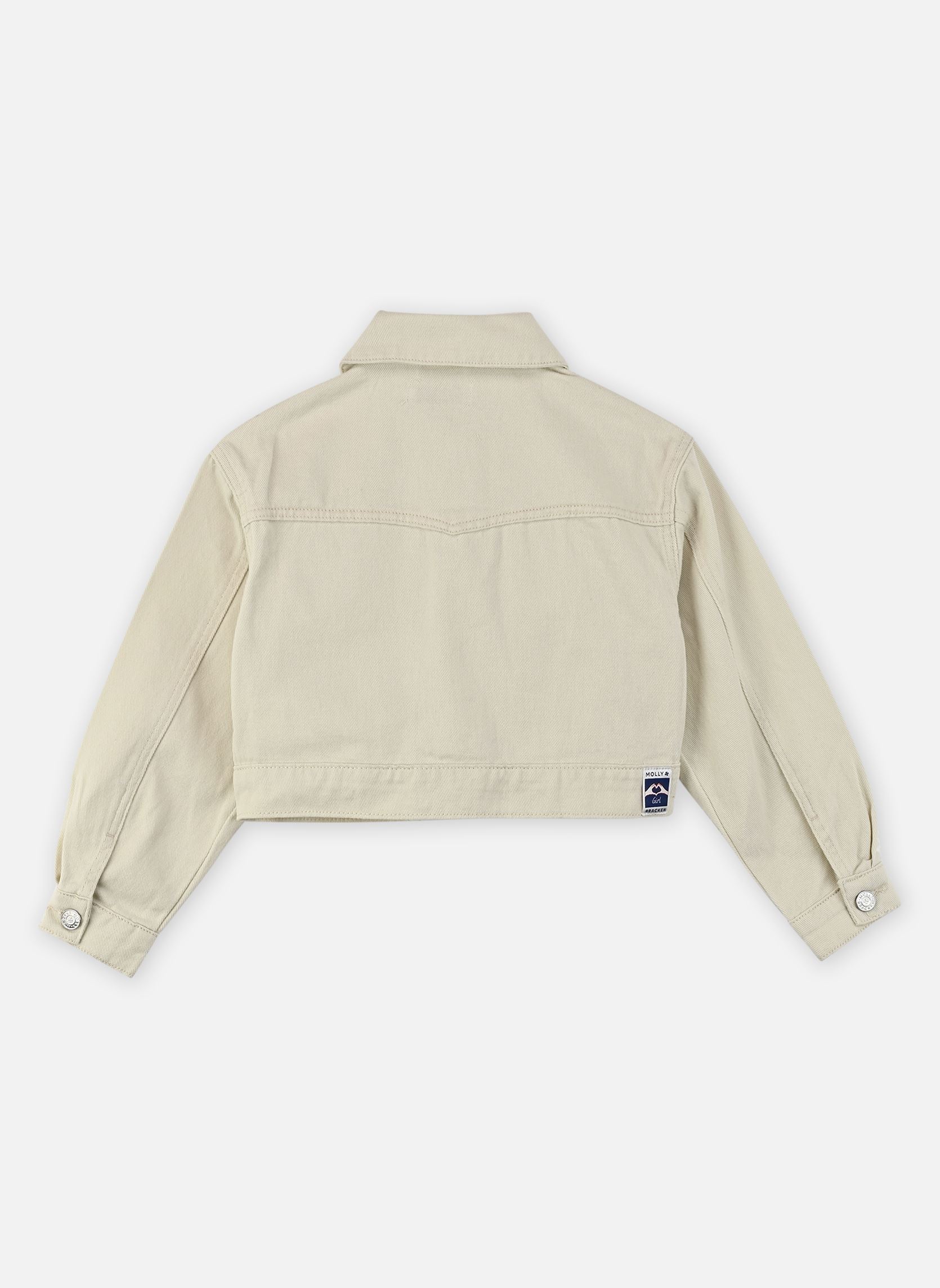 Vestes en jean GIRLS WOVEN JACKET ME1712EP fille blanc Molly Bracken Vestes en jean GIRLS WOVEN JACKET ME1712EP fille blanc OFFWHITE