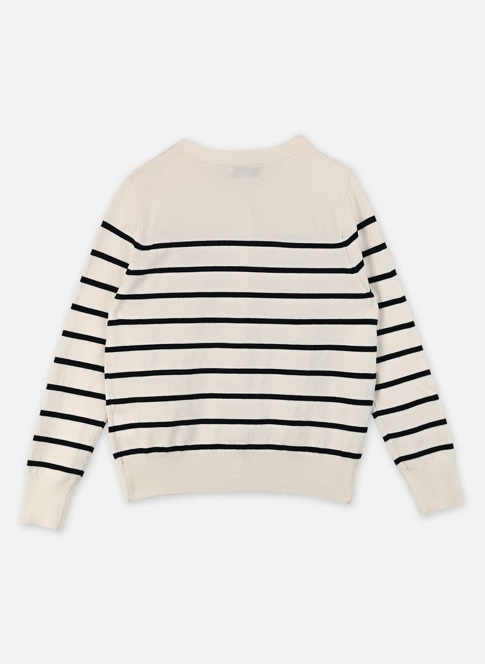 Gilets GIRLS KNITTED CARDIGAN MEF1637EP fille blanc Molly Bracken Gilets GIRLS KNITTED CARDIGAN MEF1637EP fille blanc OFFWHITE/NAVY BLUE