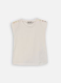 Tee-shirts manches courtes GIRLS KNITTED TEE MT2018EP fille blanc
