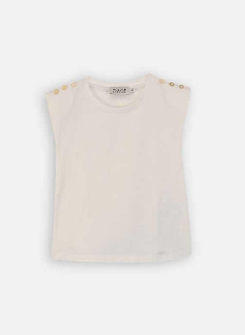 Molly Bracken Kurzarm-T-Shirts GIRLS KNITTED TEE MT2018EP mädchen weiß