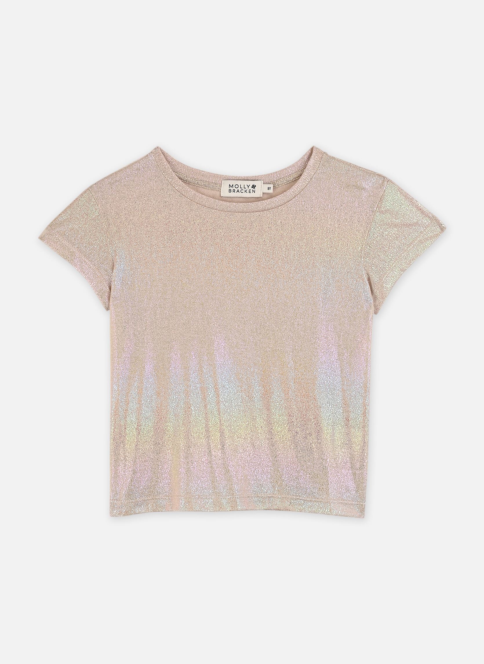 Kurzarm-T-Shirts GIRLS KNITTED TEE MTS103BEP mädchen beige Molly Bracken Kurzarm-T-Shirts GIRLS KNITTED TEE MTS103BEP mädchen beige BEIGE