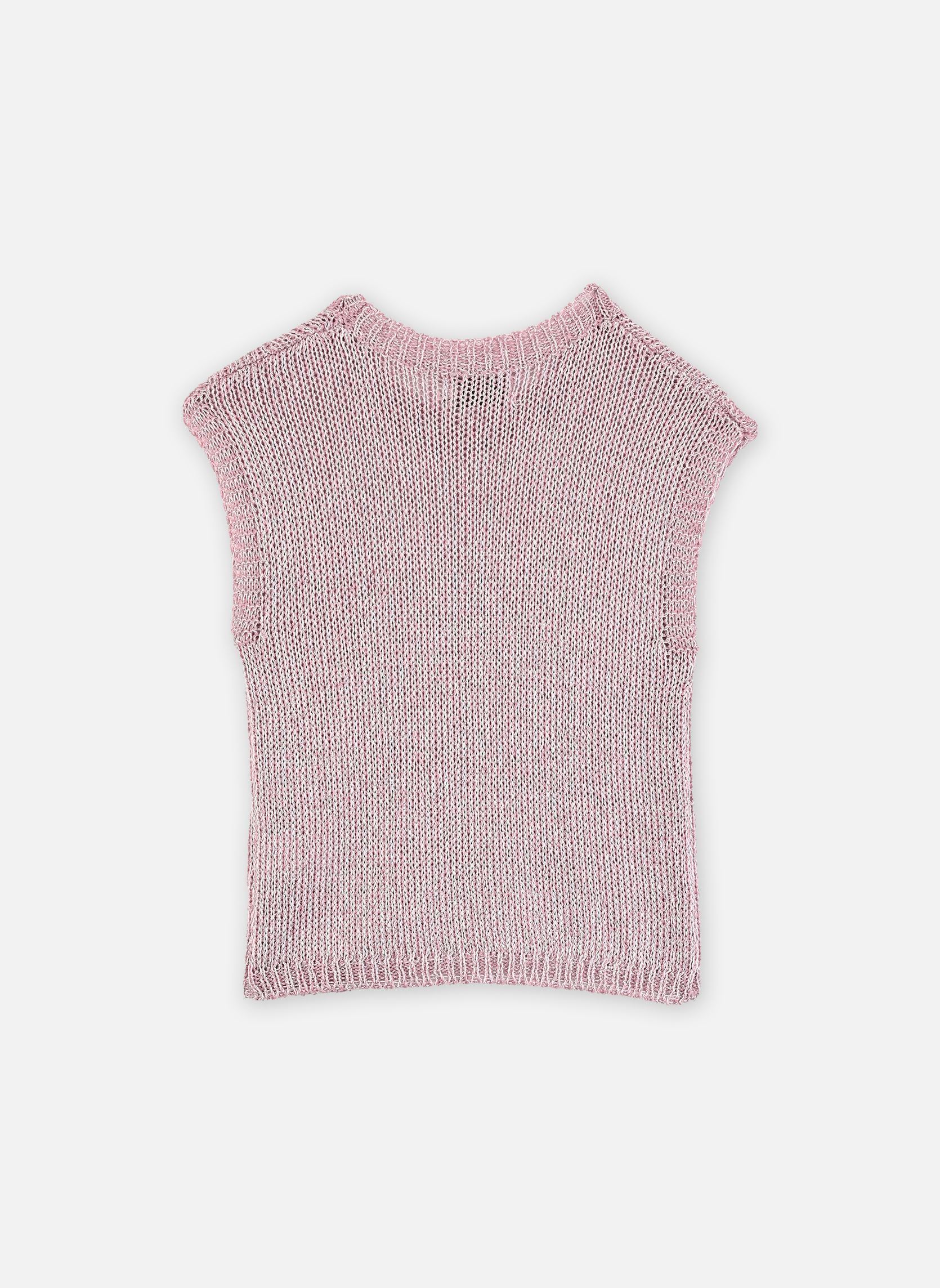 Pulls Girls Knitted Sleeveless Sweater MLA1949 fille rose Molly Bracken Pulls Girls Knitted Sleeveless Sweater MLA1949 fille rose PINK