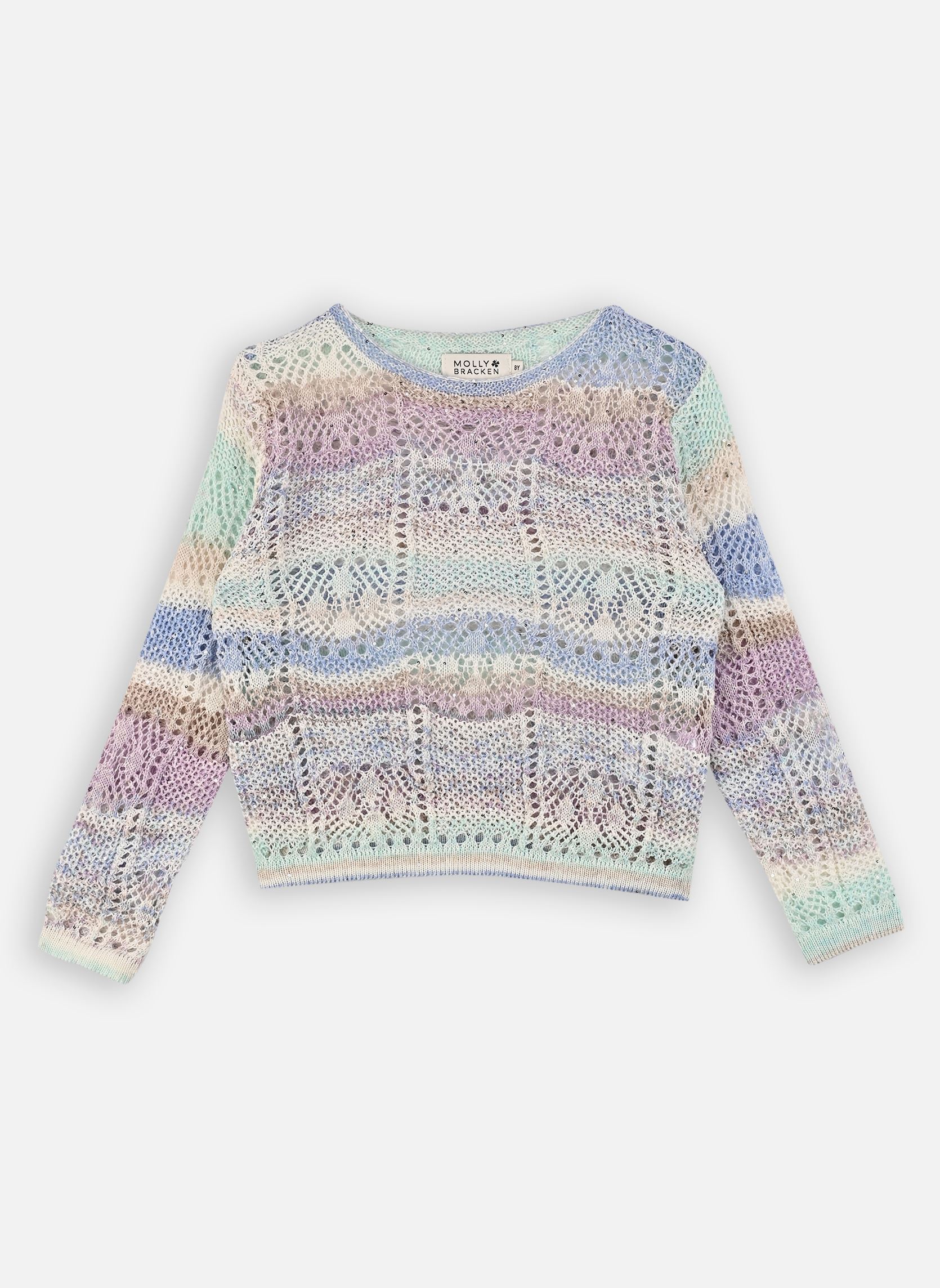 Pullover Girls Knitted Sweater MLA1970EP mädchen violett Molly Bracken Pullover Girls Knitted Sweater MLA1970EP mädchen violett MAUVE