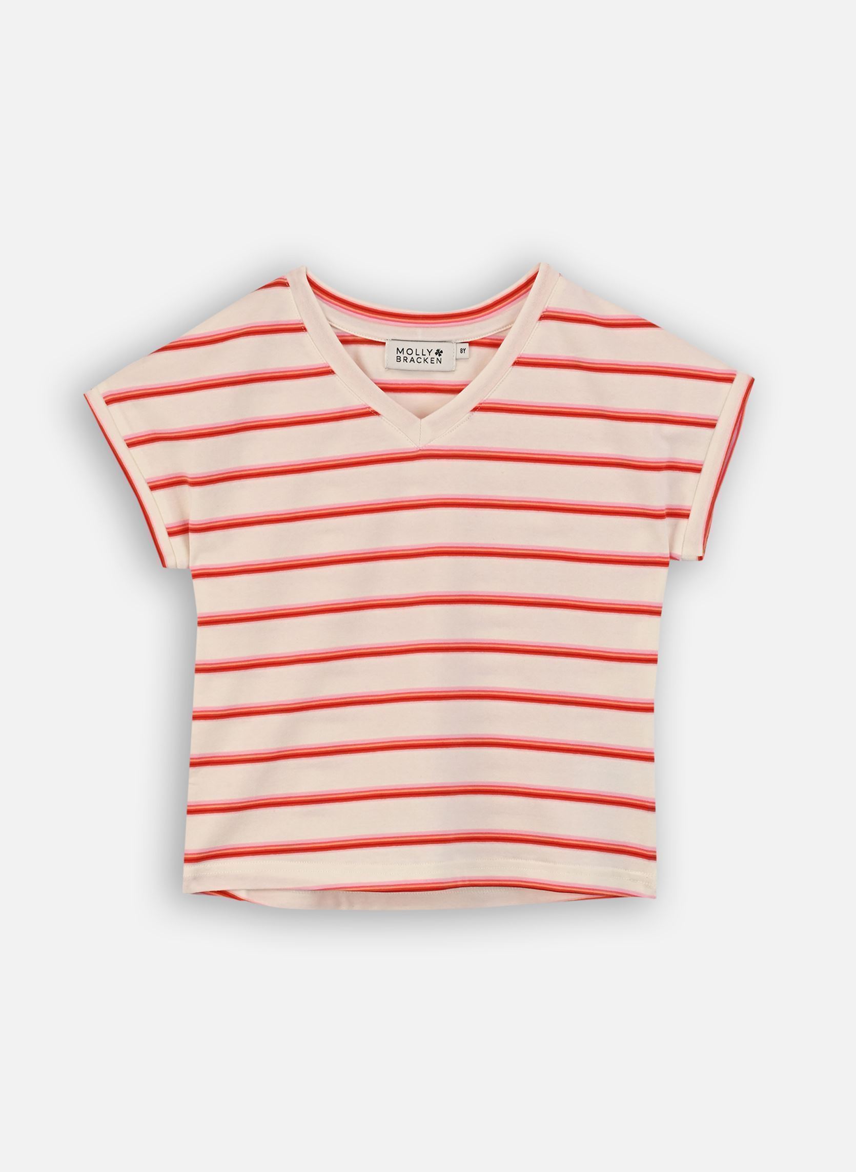 Tee-shirts manches courtes Girls Knitted Tee MLAL658EP fille blanc Molly Bracken Tee-shirts manches courtes Girls Knitted Tee MLAL658EP fille blanc OFFWHITE