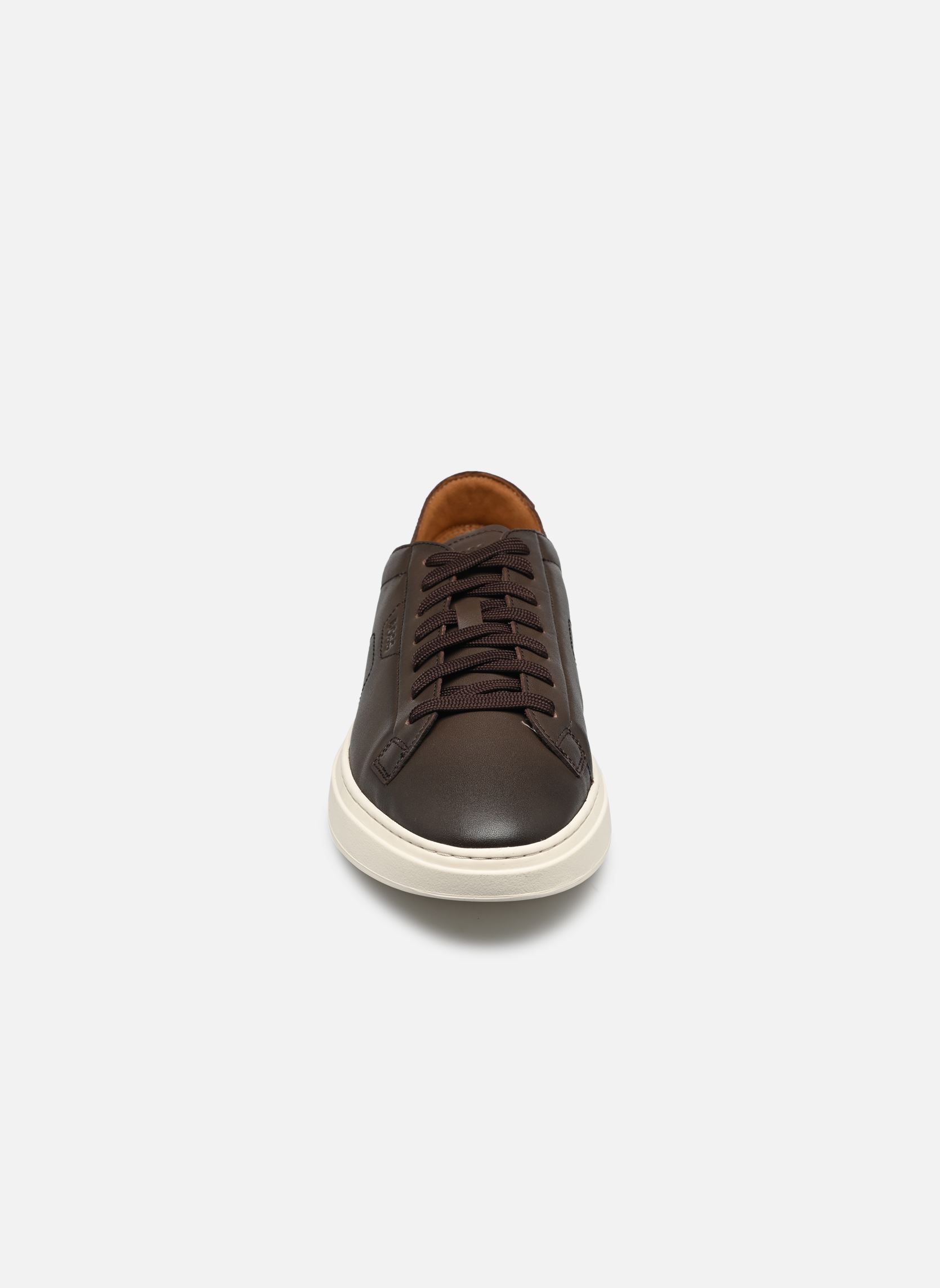 Niedrige Sneaker Kieran_Tenn_bustd herren braun BOSS Niedrige Sneaker Kieran_Tenn_bustd herren braun 201-Dark Brown