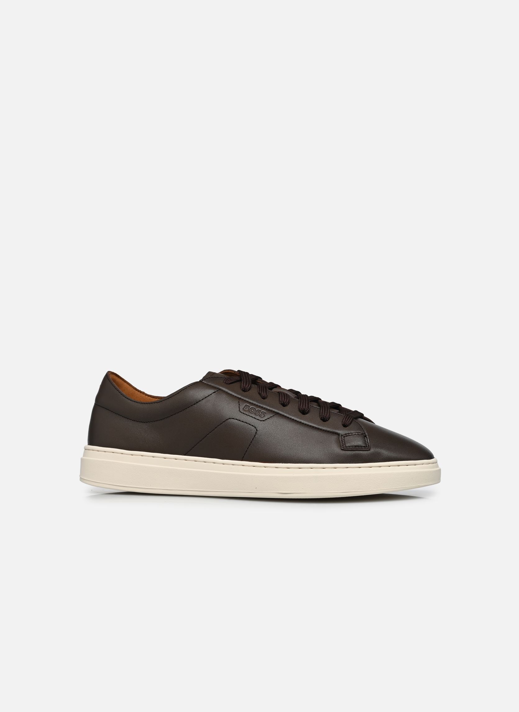 Niedrige Sneaker Kieran_Tenn_bustd herren braun BOSS Niedrige Sneaker Kieran_Tenn_bustd herren braun 201-Dark Brown