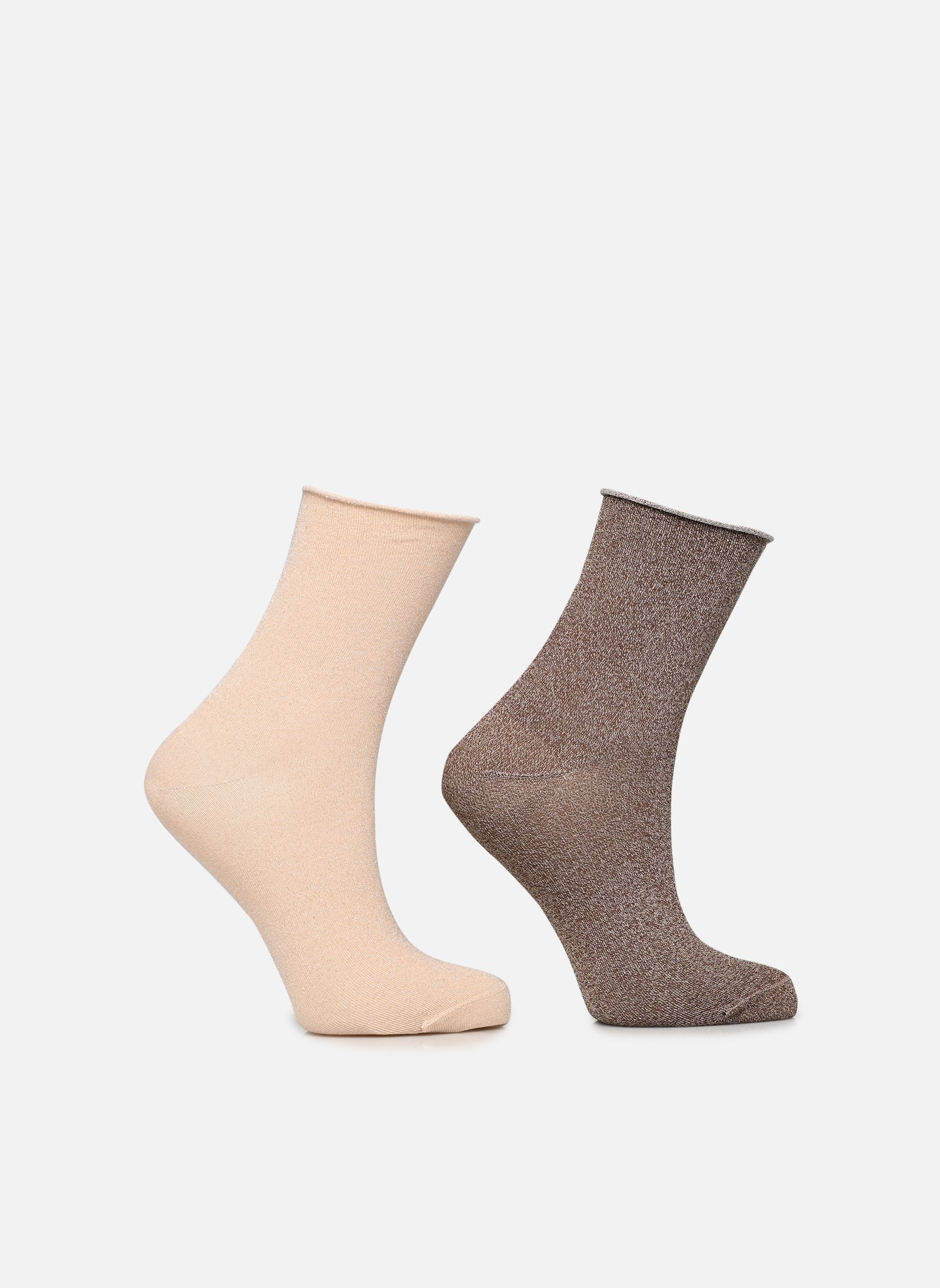 Chaussettes STELLAIRE Chaussettes X2 femme marron Dim Chaussettes STELLAIRE Chaussettes X2 femme marron BO7_EBE/RSE