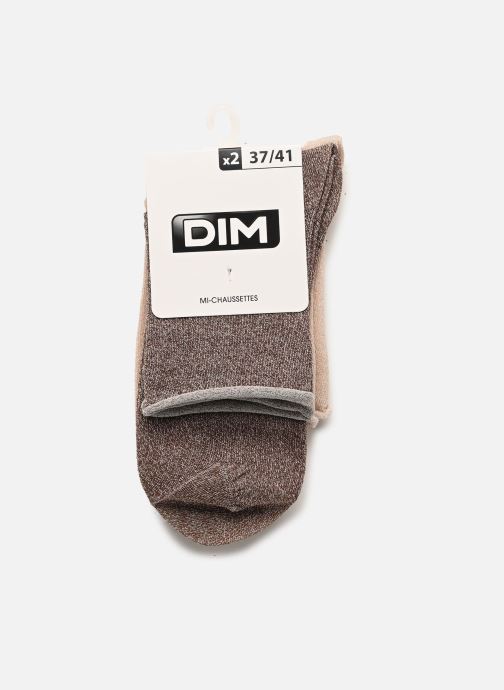 Dim Chaussettes STELLAIRE Chaussettes X2 femme marron