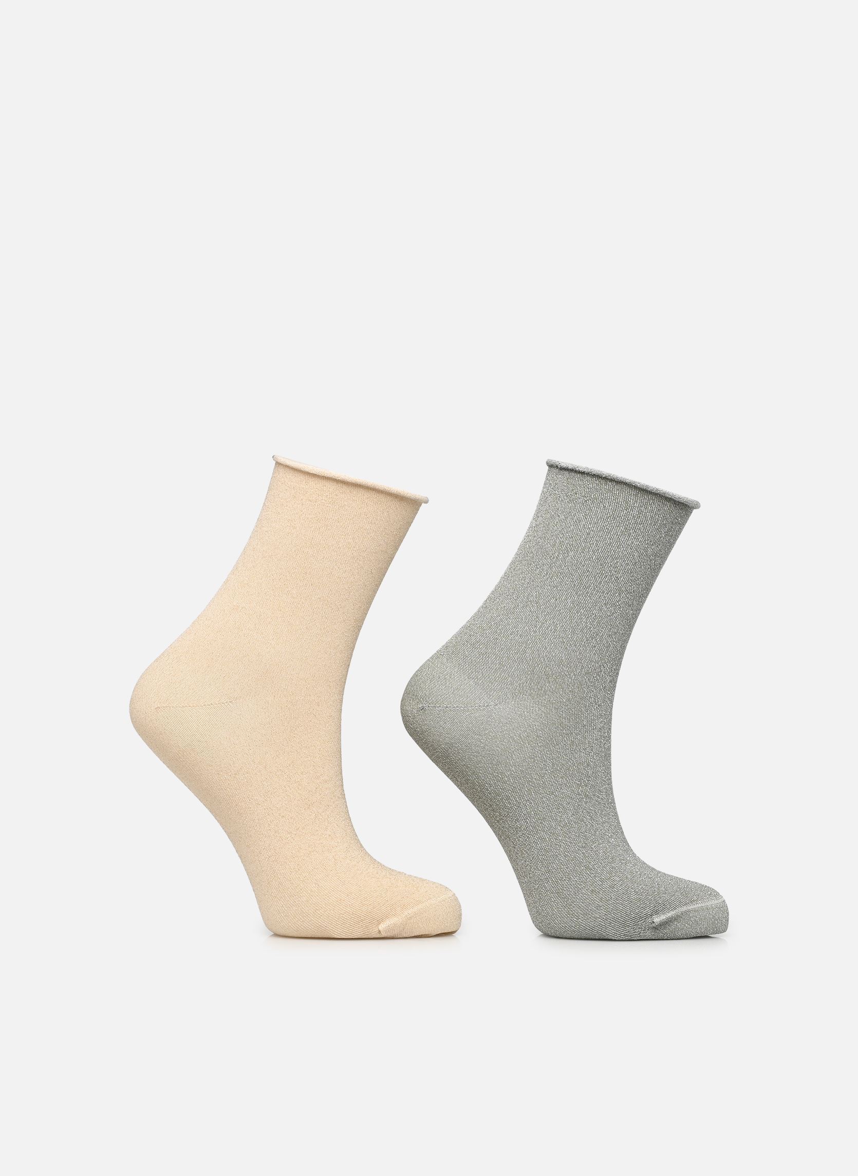 Chaussettes STELLAIRE Chaussettes X2 femme multicolore Dim Chaussettes STELLAIRE Chaussettes X2 femme multicolore BOG_KAKI/BEI