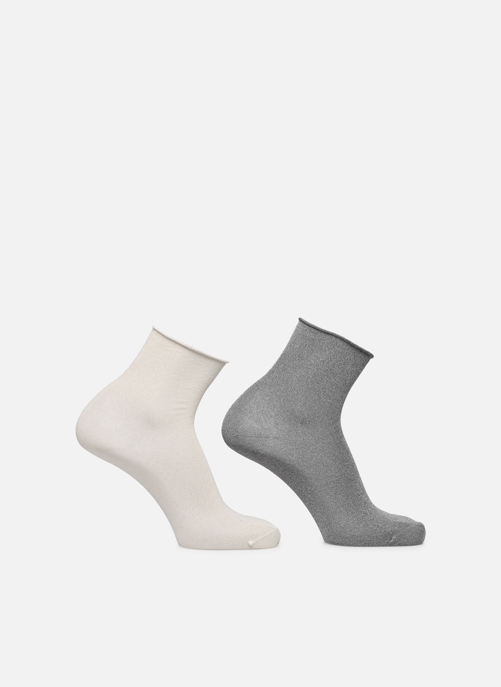 Chaussettes STELLAIRE Chaussettes X2 femme gris Dim Chaussettes STELLAIRE Chaussettes X2 femme gris GRIS CLAIR / GRIS FONCÉ