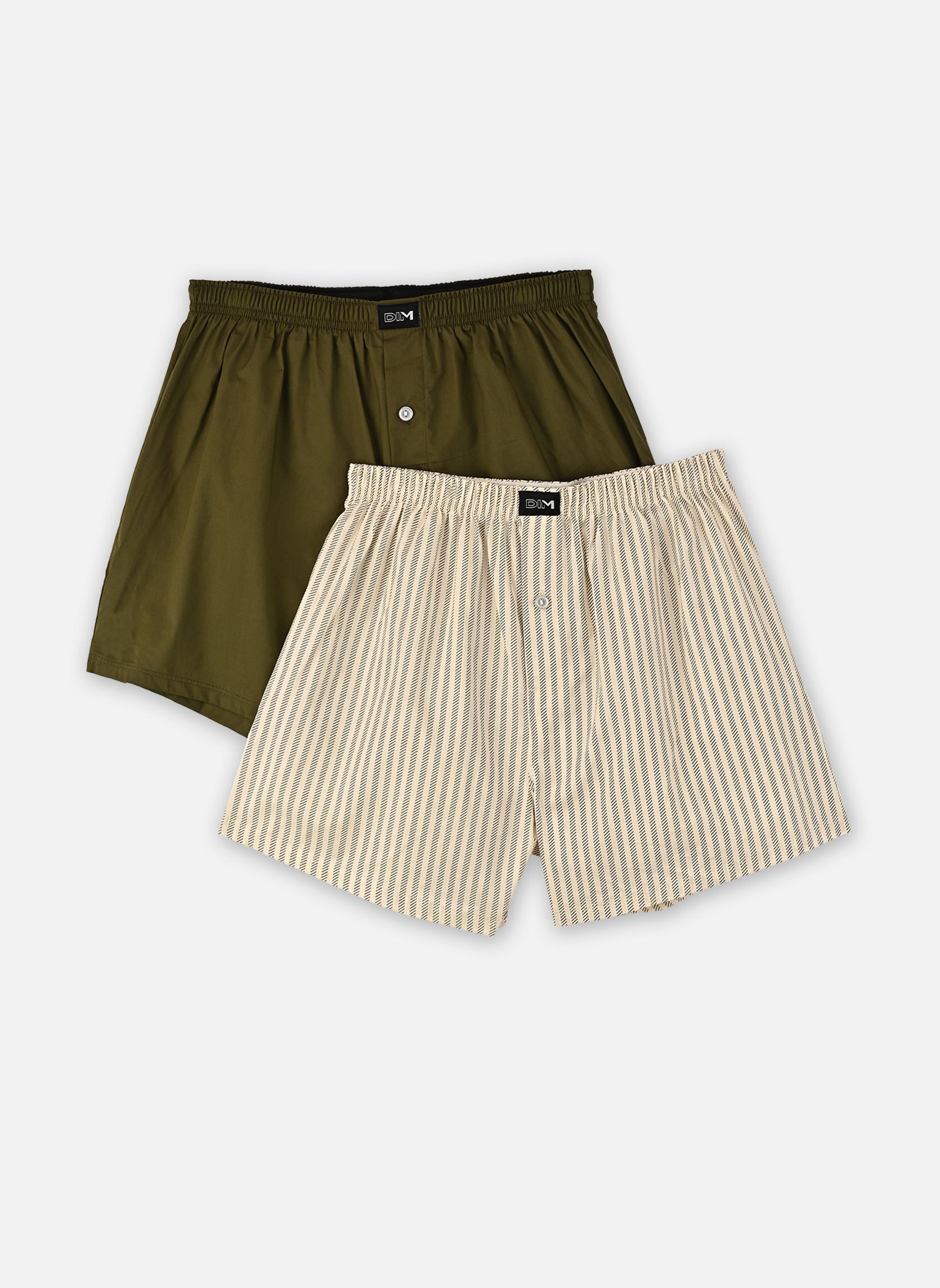 Vêtements Dim Coton Stretch Loose Boxers X2 pour Homme - vue 2