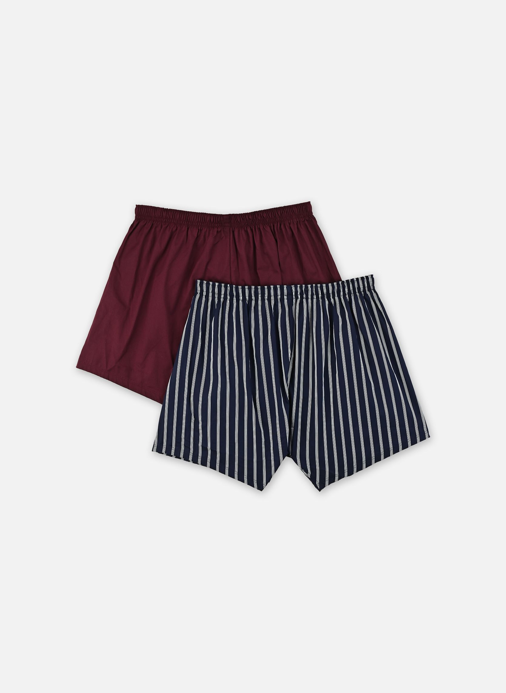 Caleçons Coton Stretch Loose Boxers X2 homme multicolore Dim Caleçons Coton Stretch Loose Boxers X2 homme multicolore RAYURES CHEMISE/RGE CHILI