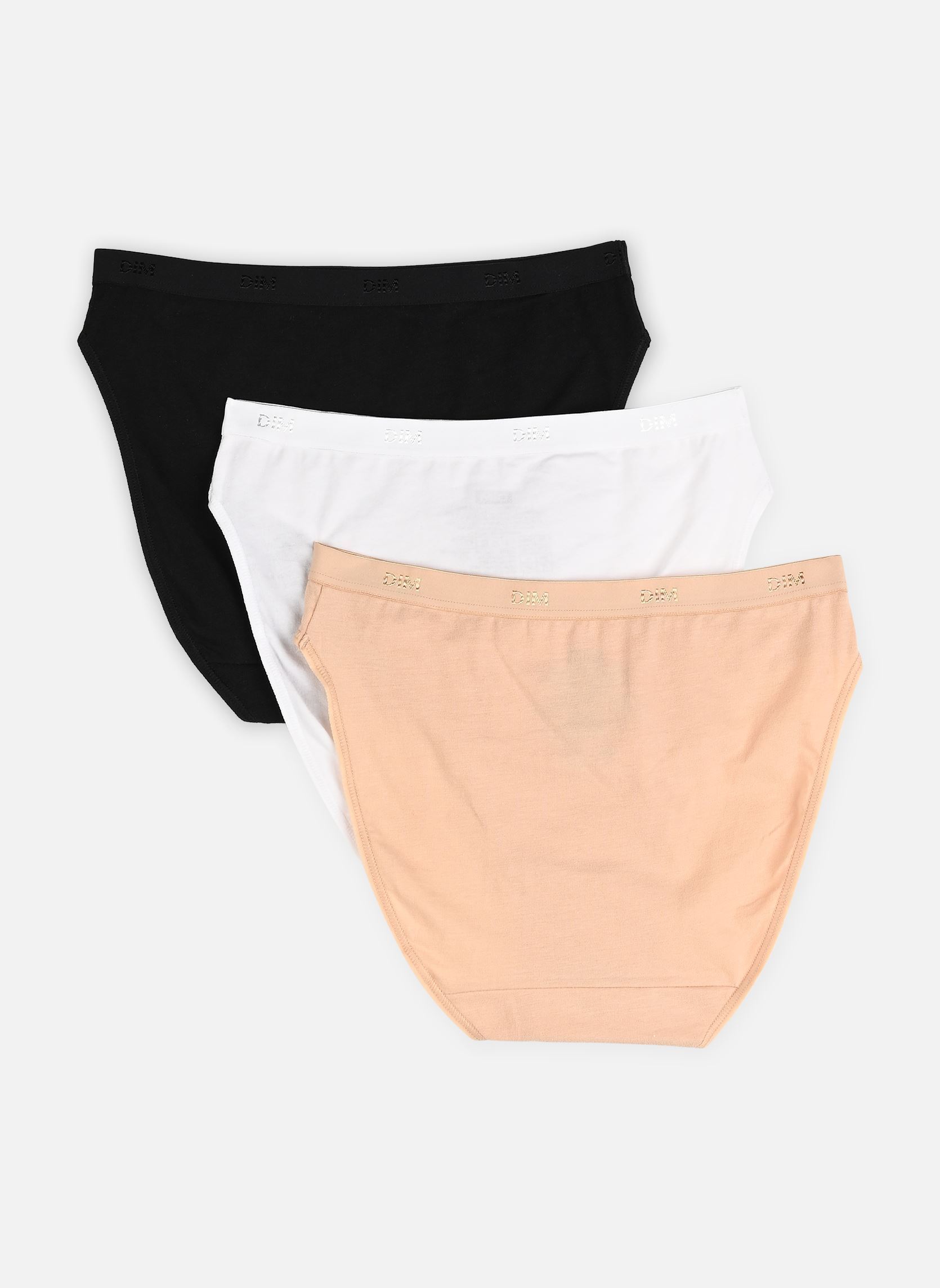 Boyshorts Ecodim Les Pockets Slips X3 dames wit Dim Boyshorts Ecodim Les Pockets Slips X3 dames wit BLANC/PEAU/NOIR