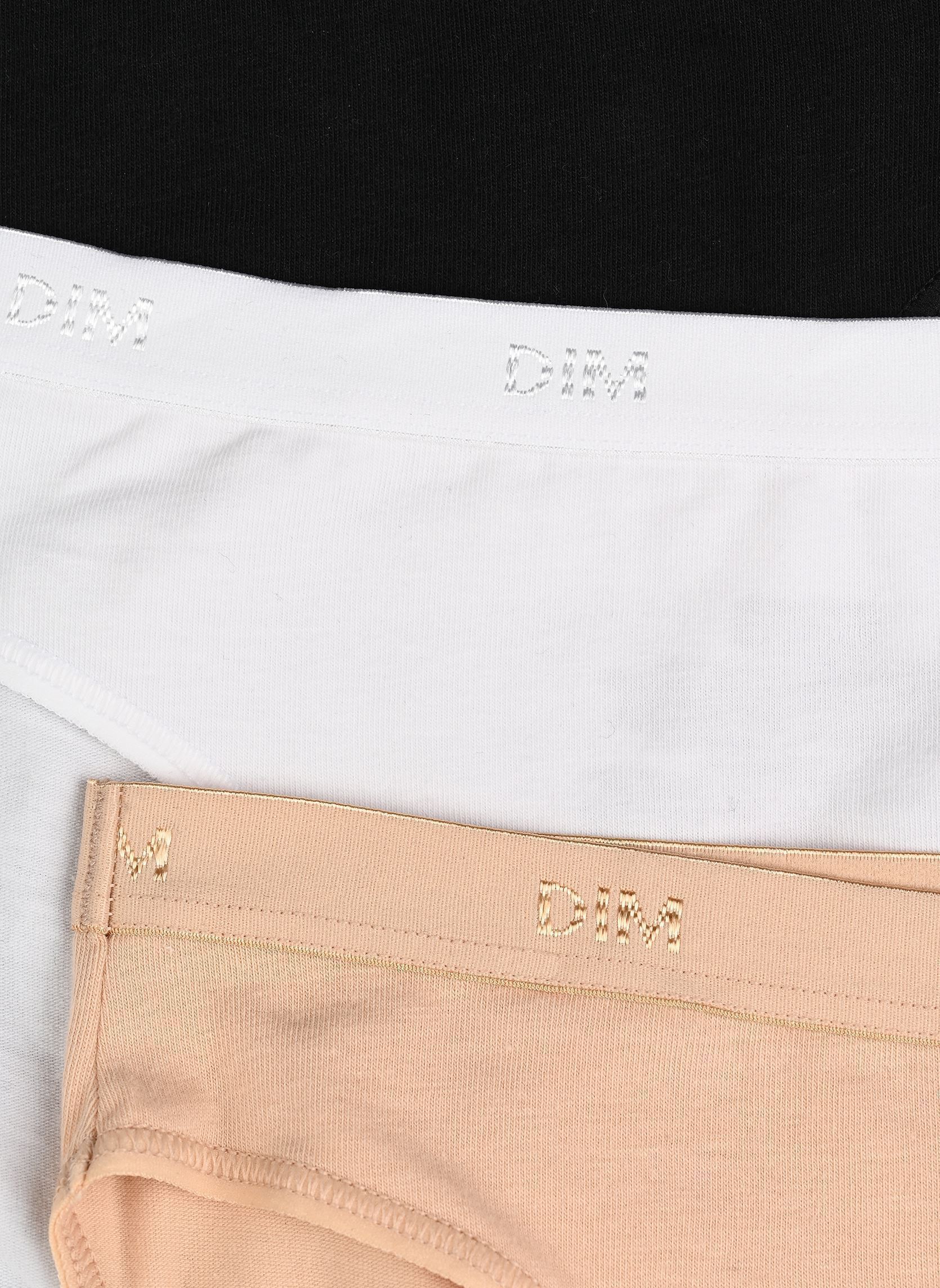 Boyshorts Ecodim Les Pockets Slips X3 dames wit Dim Boyshorts Ecodim Les Pockets Slips X3 dames wit BLANC/PEAU/NOIR