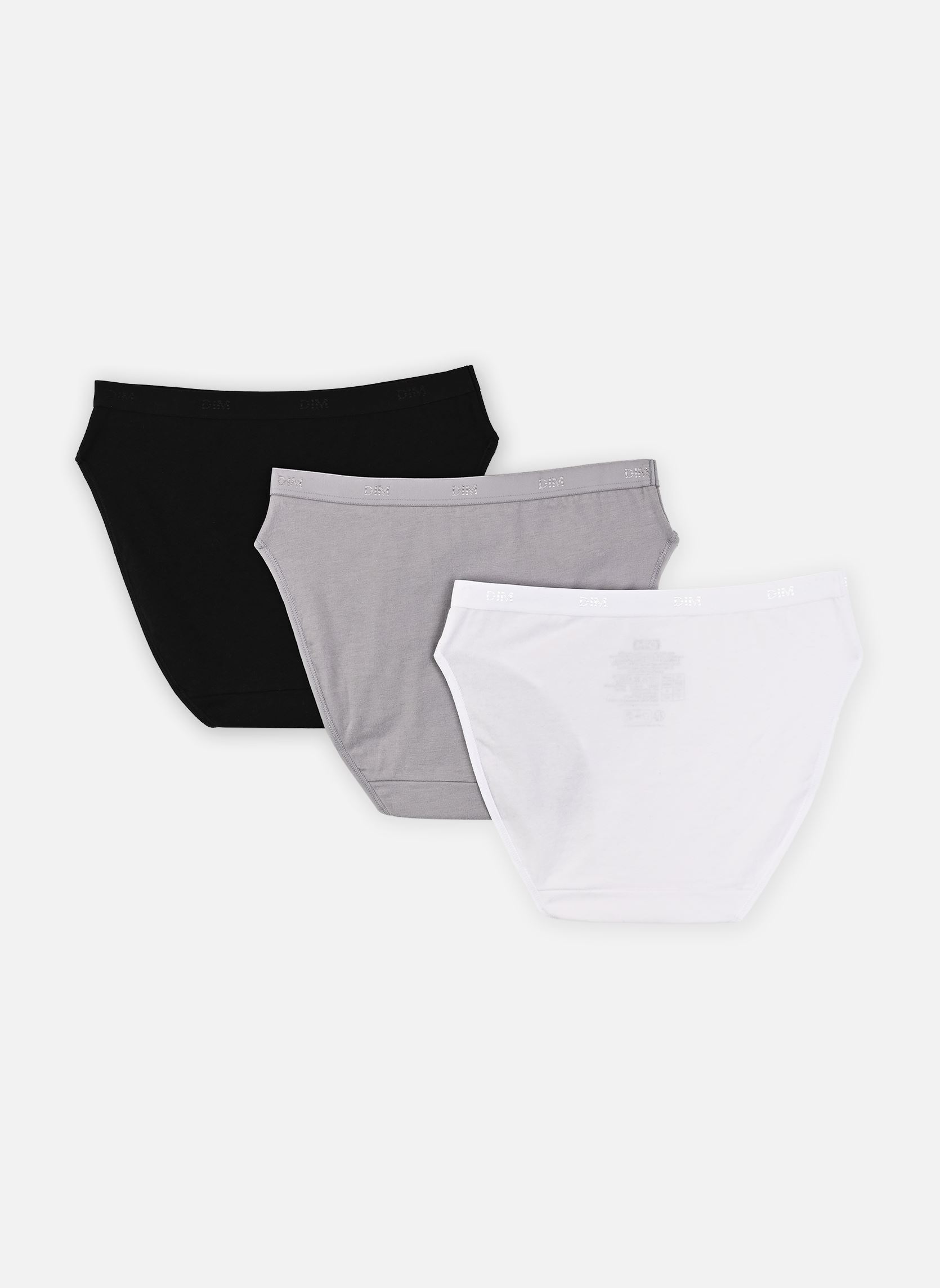 Unterhosen Ecodim Les Pockets Slips X3 damen schwarz Dim Unterhosen Ecodim Les Pockets Slips X3 damen schwarz NOIR/BLANC/GRIS
