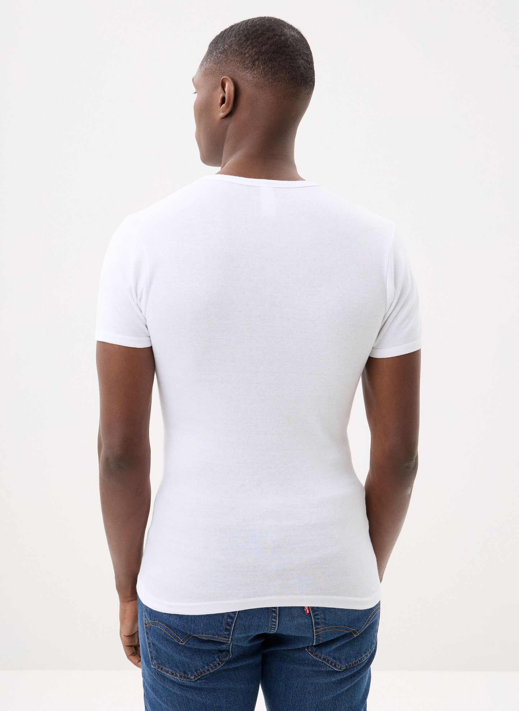 Kurzarm-T-Shirts Ecodim T-shirt Col Rond X2 herren weiß Dim Kurzarm-T-Shirts Ecodim T-shirt Col Rond X2 herren weiß BLANC