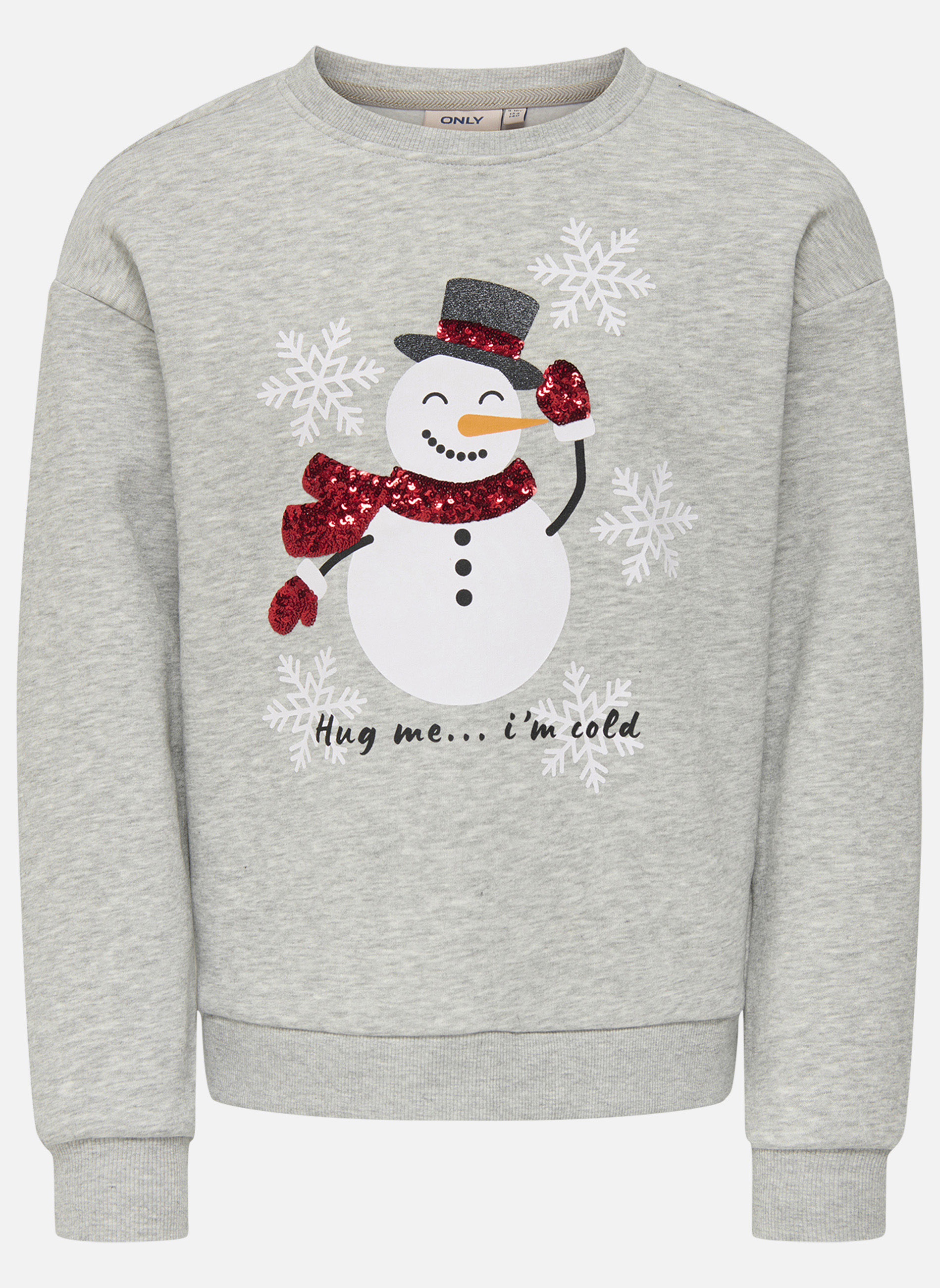 Sweat Femme Whistles Gris à Imprimé Animal – Taille S – Pull Col Rond